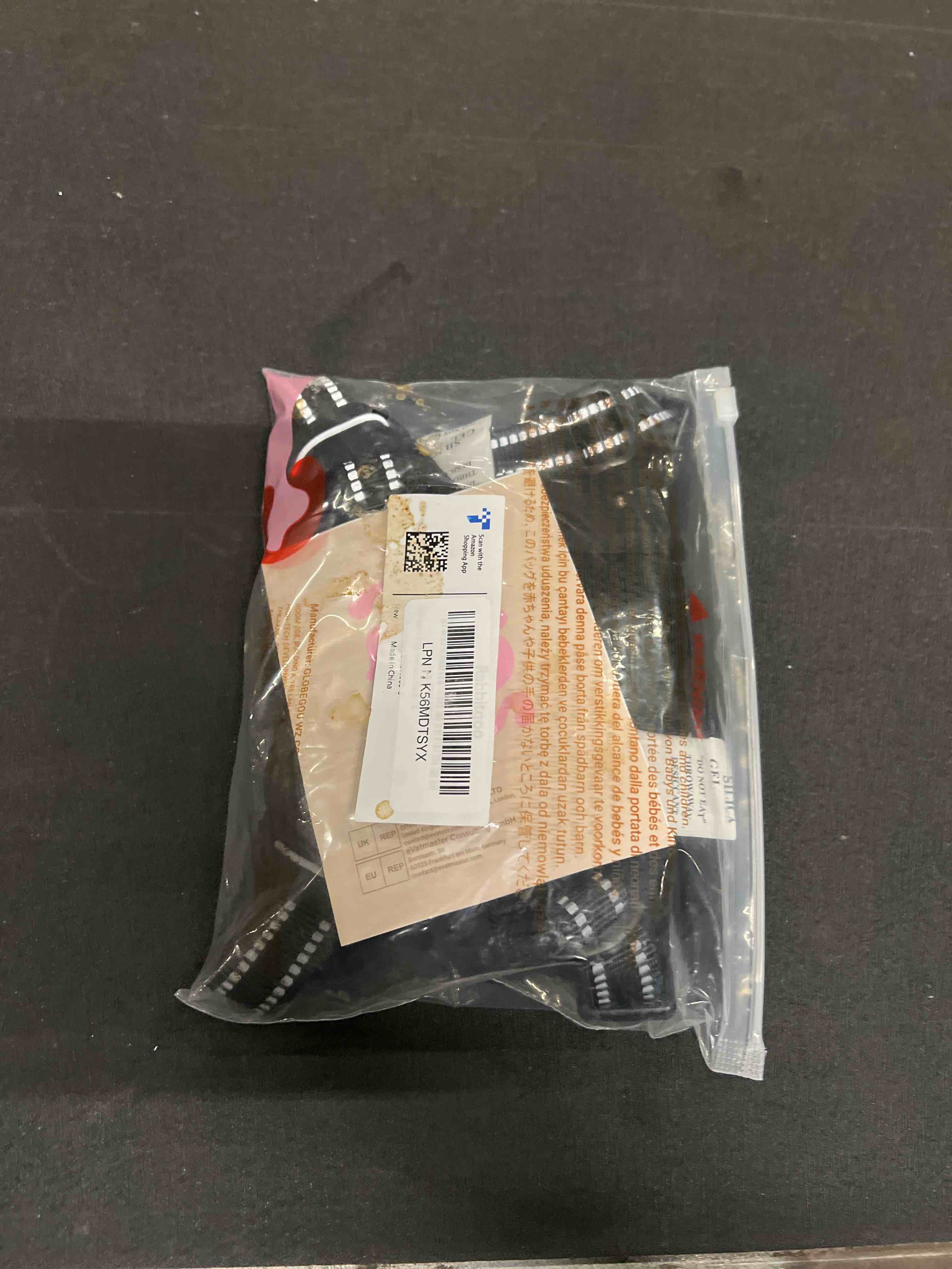 Condition photo showing As Is for rabbitgoo Dog Harness No Pull with 2 Leash Clips, Adjustable Soft Padded, Reflective Oxford No Choke Pet Vest with Easy Control Handle for Small Dogs, Black, S Small Black