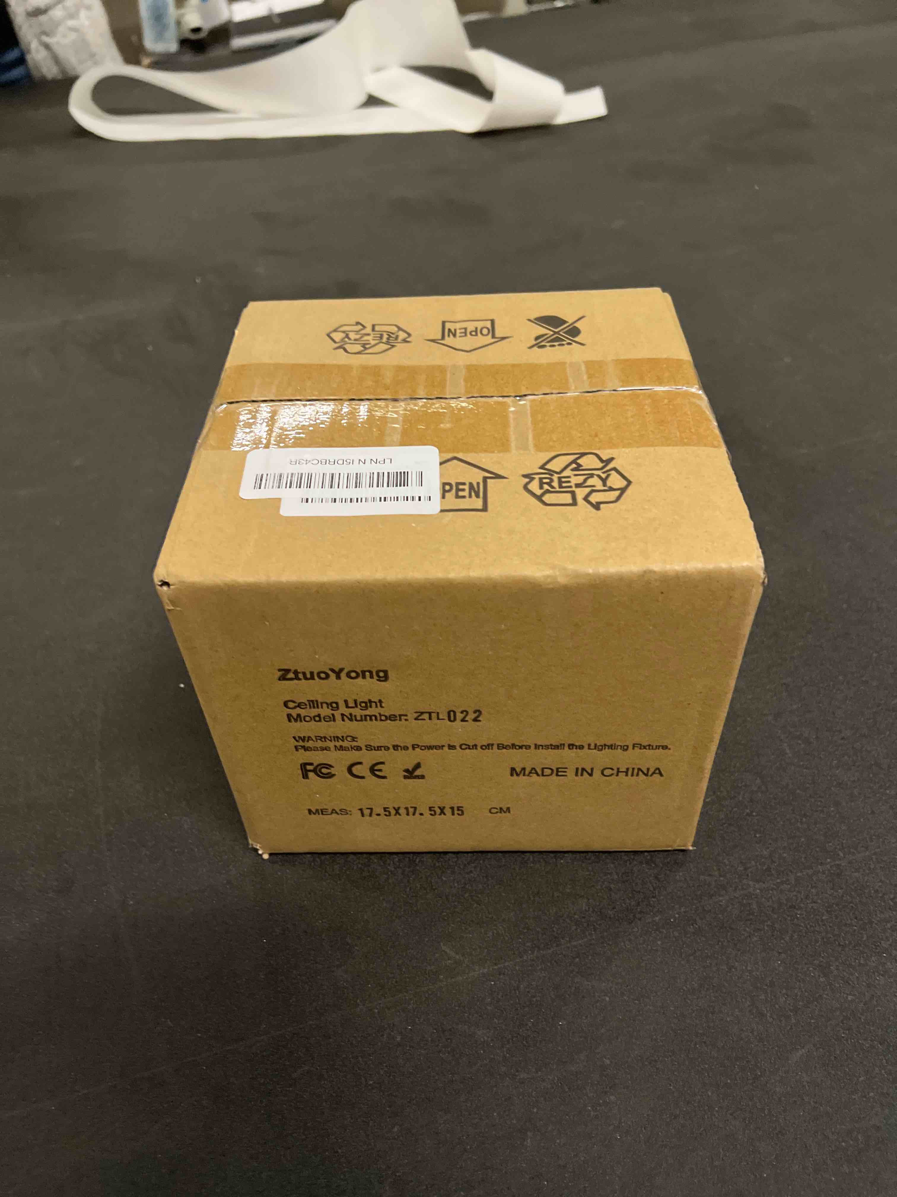 Condition photo showing As Is for Semi Flush Mount Ceiling Light, Crystal Ceiling Light Silver Crystal Chandelier for Kitchen Hallway Entrance Balcony Dining Rooms Living Rooms Bar Silver Round