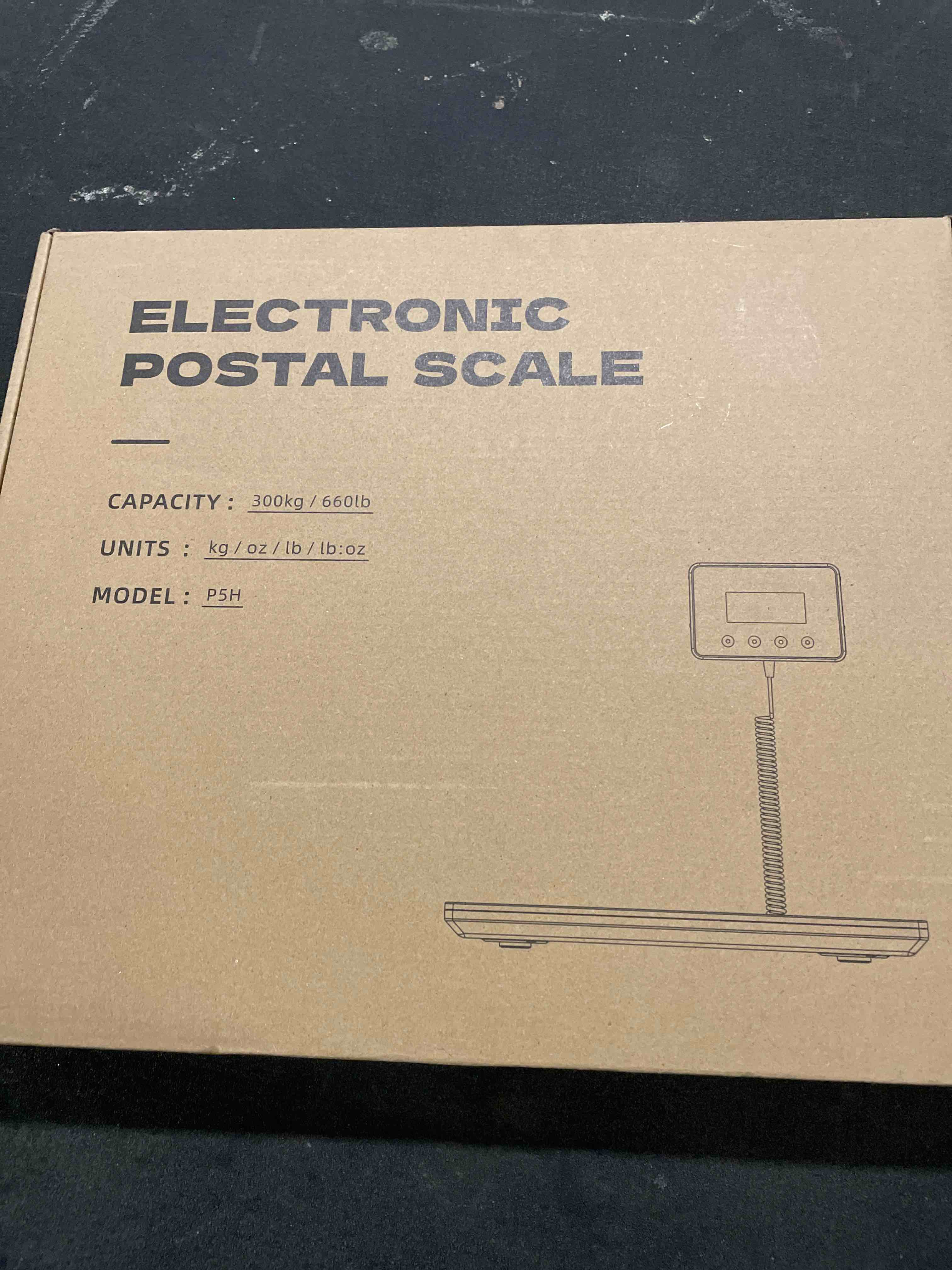 Condition photo showing Good Condition for Shipping Scale, 660lbs Heavy Duty Digital Postal Scale for Packages, 0.35oz High Accurate Postage Scale for Small Business, Luggage, Home Use, Battery & Charging Cable Include P5H-660lb