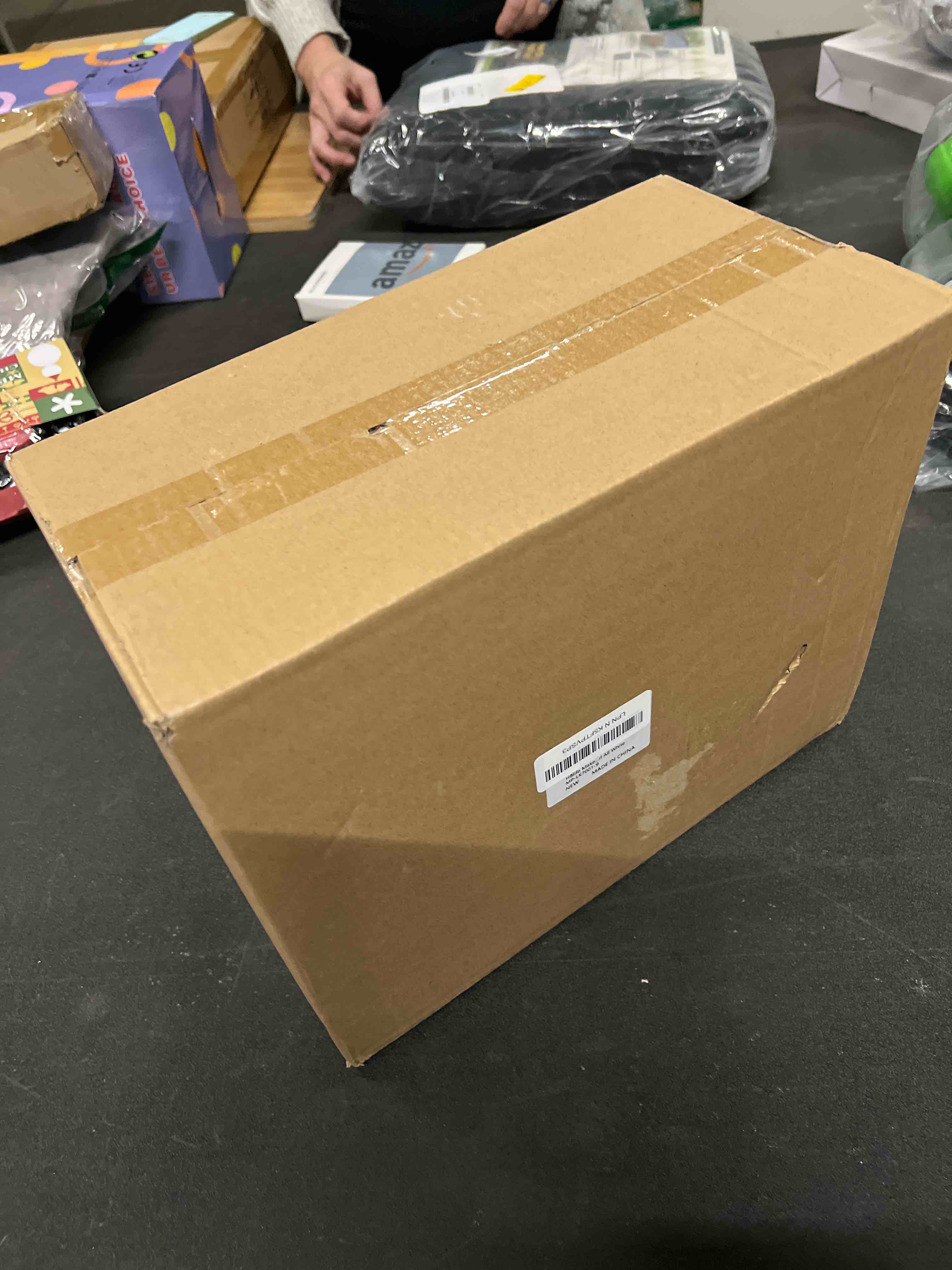 Condition photo showing As Is for HBlife Makeup Organizer with Brush Holder for Vanity, Large Plastic Bathroom Countertop Organizer Skin Care Storage, Easy to Store Lipsticks, Nail Polishes, Perfumes, Eyeshadow Palettes, All Beige All Beige Large