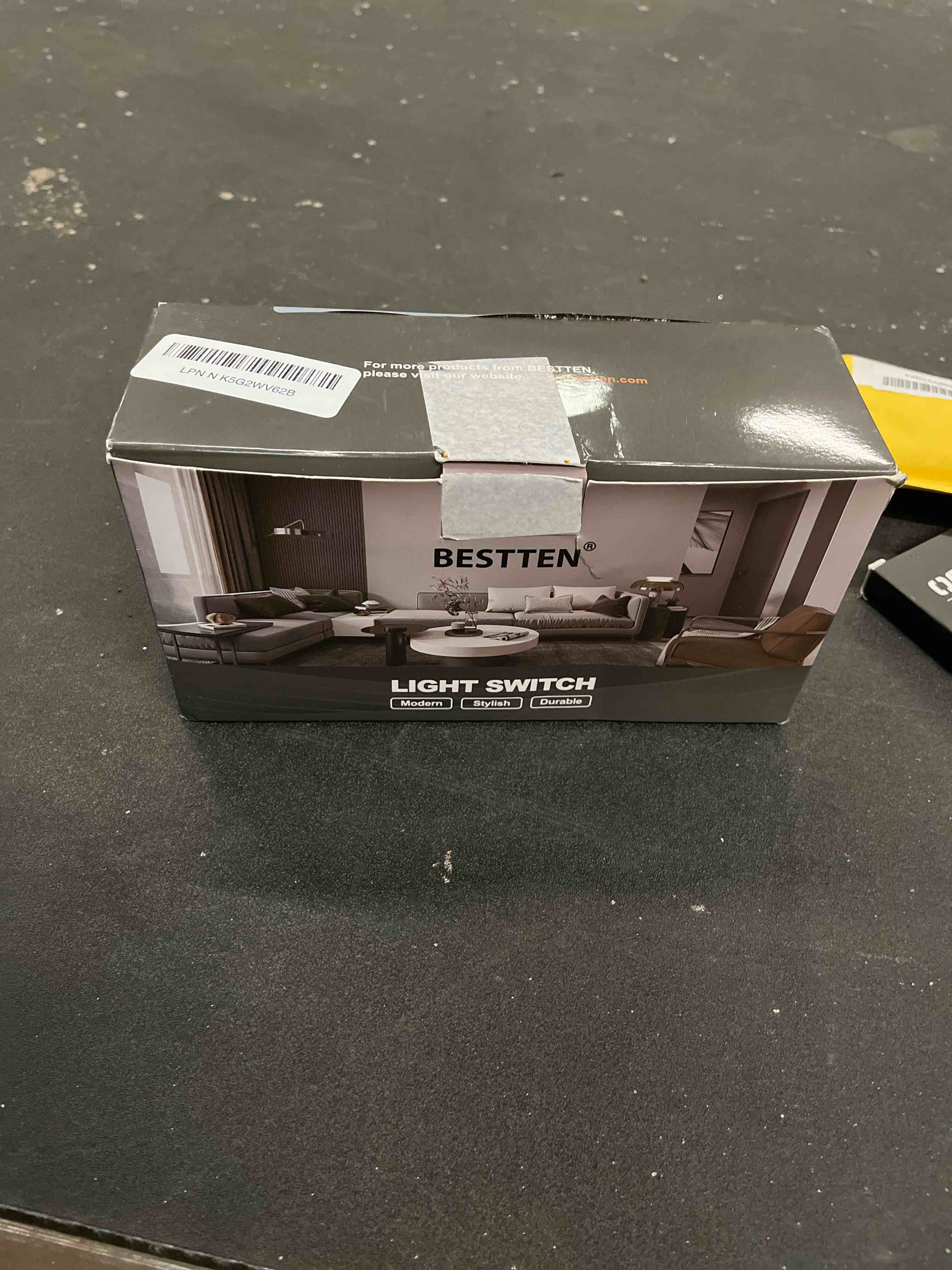 Condition photo showing Good Condition for BESTTEN 10 Pack Single Pole Decorator Light Switch with Wallplate, 15A 120/277V, Rocker Paddle Wall Switch, On/Off Interrupter for LED and Other Lamps Single Pole white 10