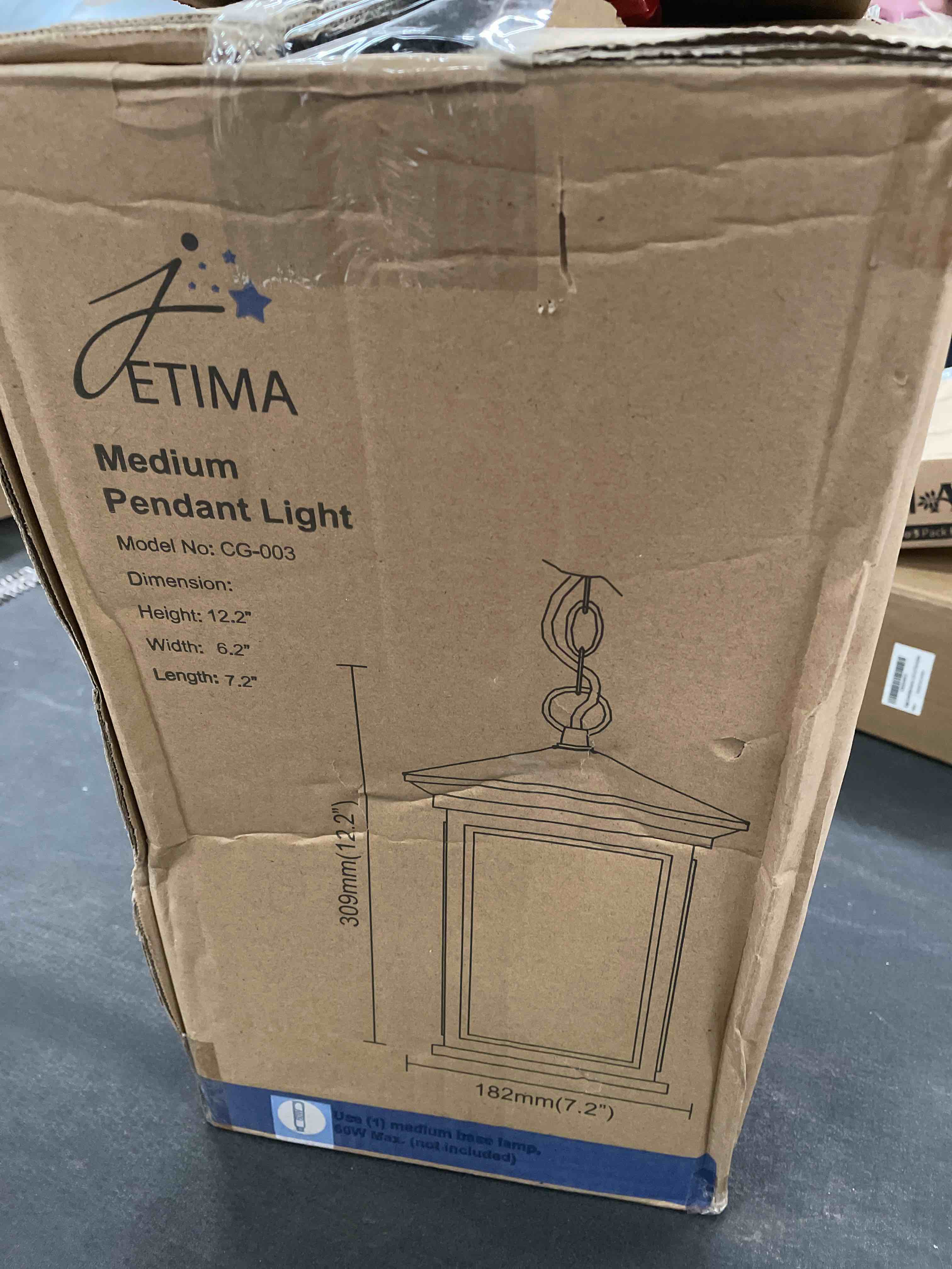 Condition photo showing Good Condition for Dusk to Dawn Outdoor Wall Lantern, Exterior Wall Sconce Fixture with Tempered Clear Seeded Glass, Oil Rubbed Bronze (ORB) Finish for Outdoors (Medium Wall Mount - 2 Pack)