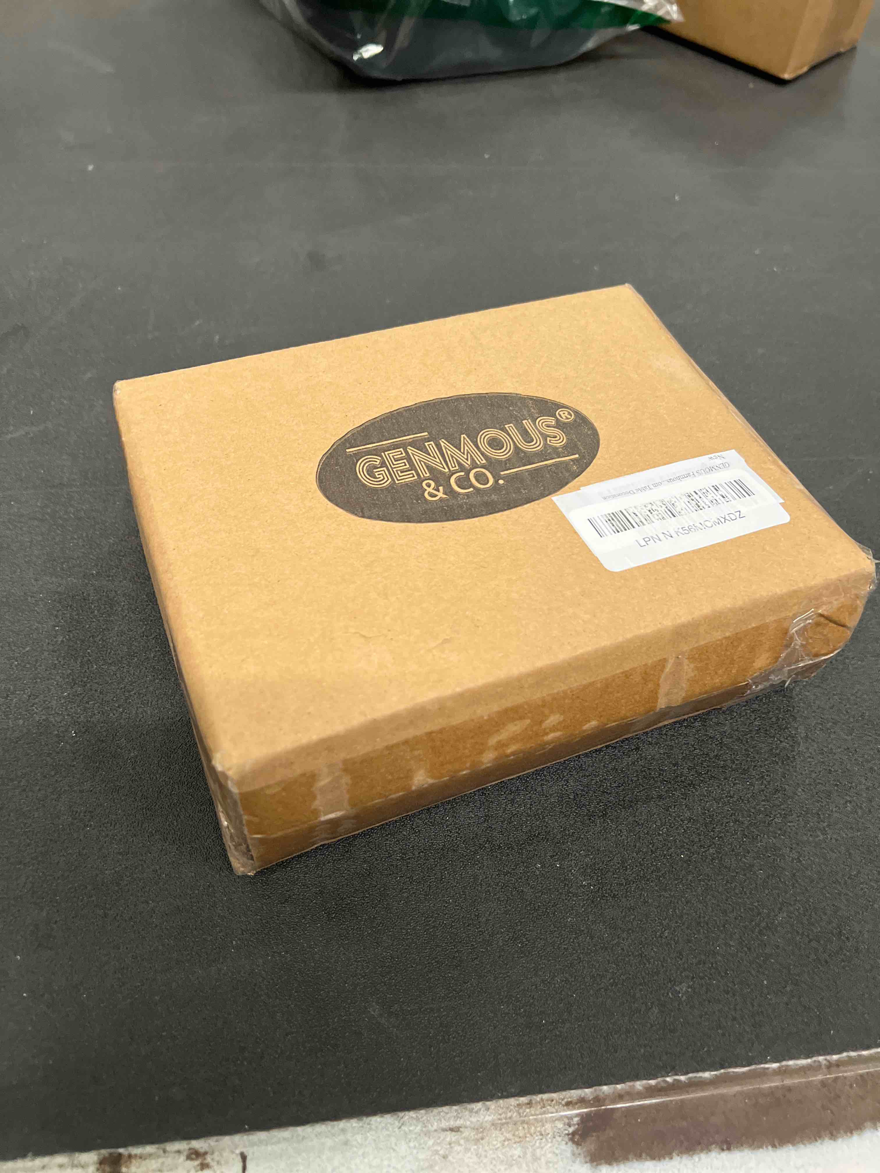 Condition photo showing As Is for GENMOUS Farmhouse Kitchen Tiered Tray Decor Items Mini Set, Rustic Black and White Kitchen Counter Decor, Two Tiered Tray Kitchen Decor Set for Home Kitchen Dining Room Table Decoration