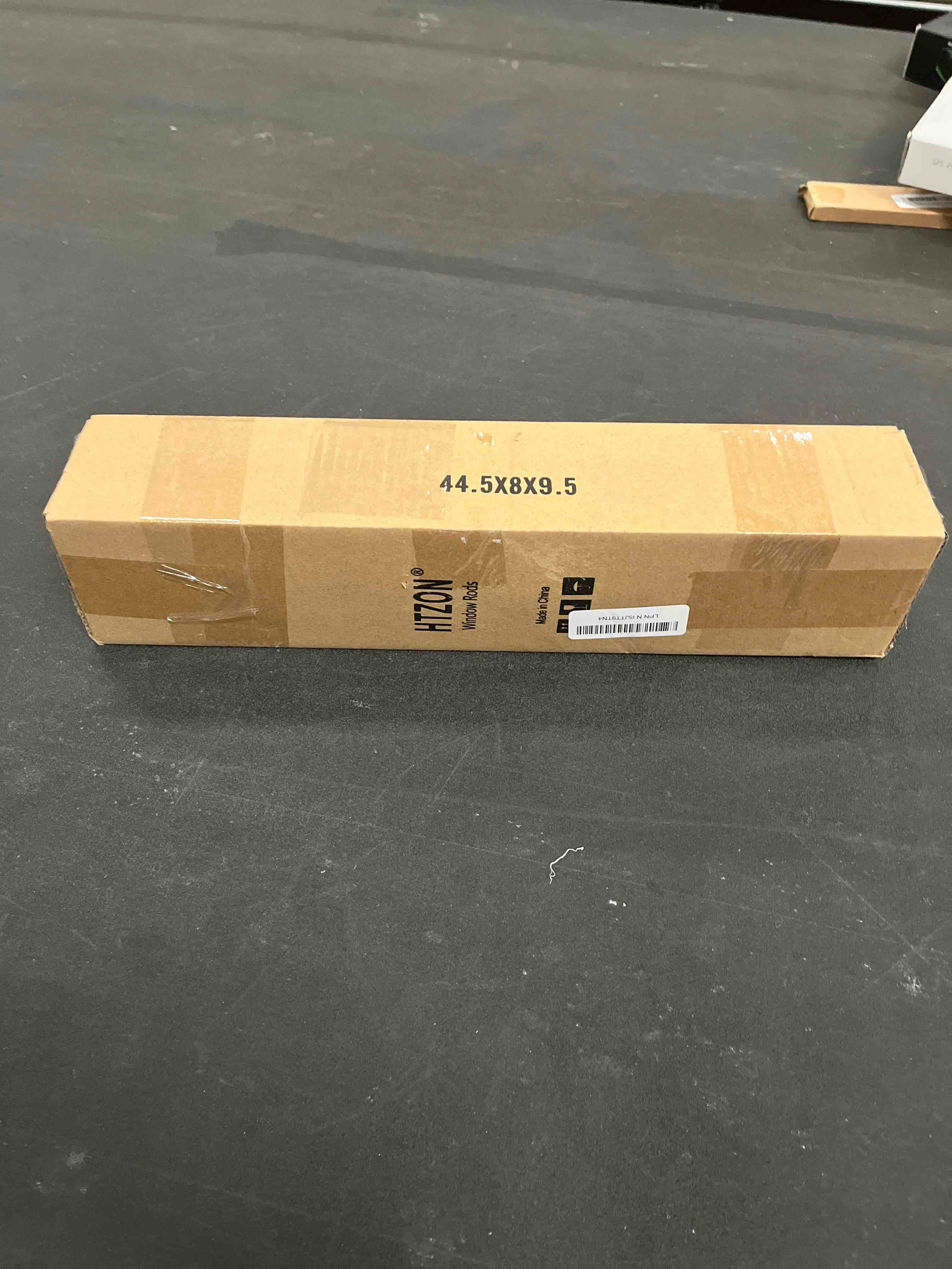 Condition photo showing Good Condition for Brown Wood Grain Ball Adjustable Curtain Rods, 18-45 Inch, Heavy Duty, Farmhouse Rustic, Indoor/Outdoor, Iron with Imitation Wood Grain Baked Enamel Finish Wood Grain 18-45"(1 PACK)