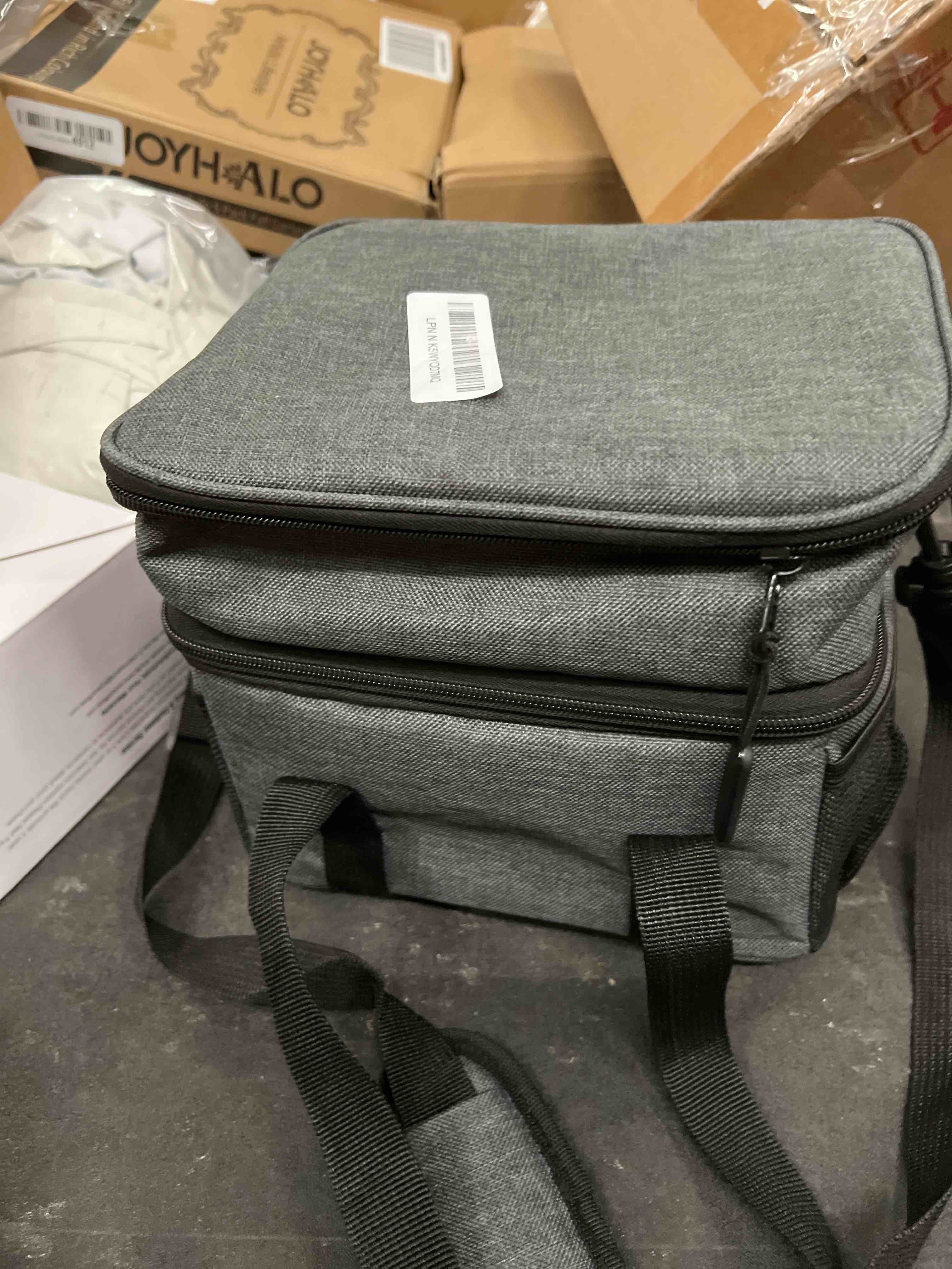 Condition photo showing As Is for Rechargeable Heated Lunch Box for Men, 1.3L Cordless Electric Lunch Box for Adults with Scheduled Heating, Portable Food Warmer with Large Bag, Cutlery, Removable Divider Blue