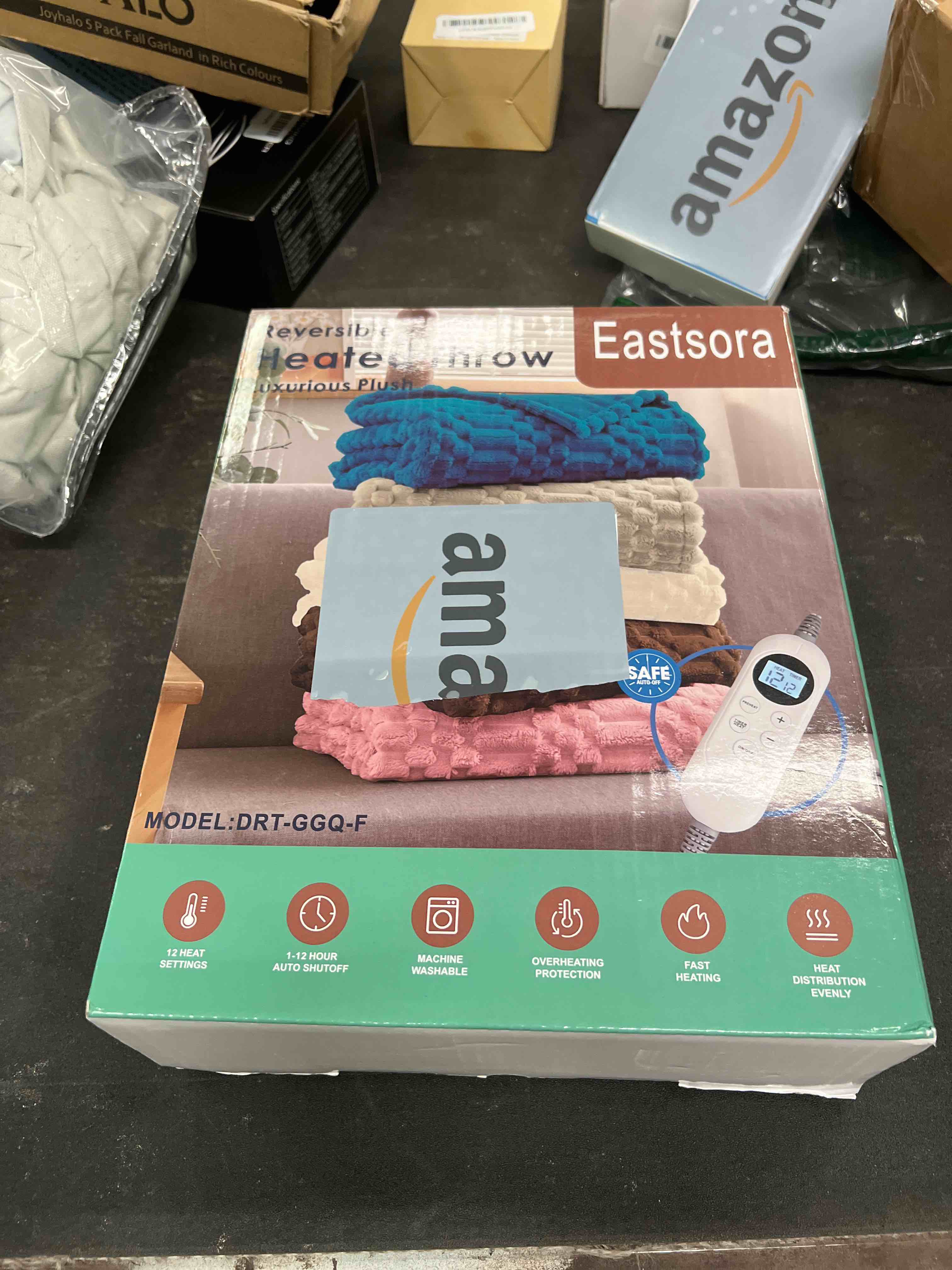 Condition photo showing As Is for Heated Blanket,Electric Flannel Blanket,Heating Blanket with ETL & FCC & 12 Heating Levels & Auto Shut Off?Machine Washable -Single(50"x60") Throw(50"x60")