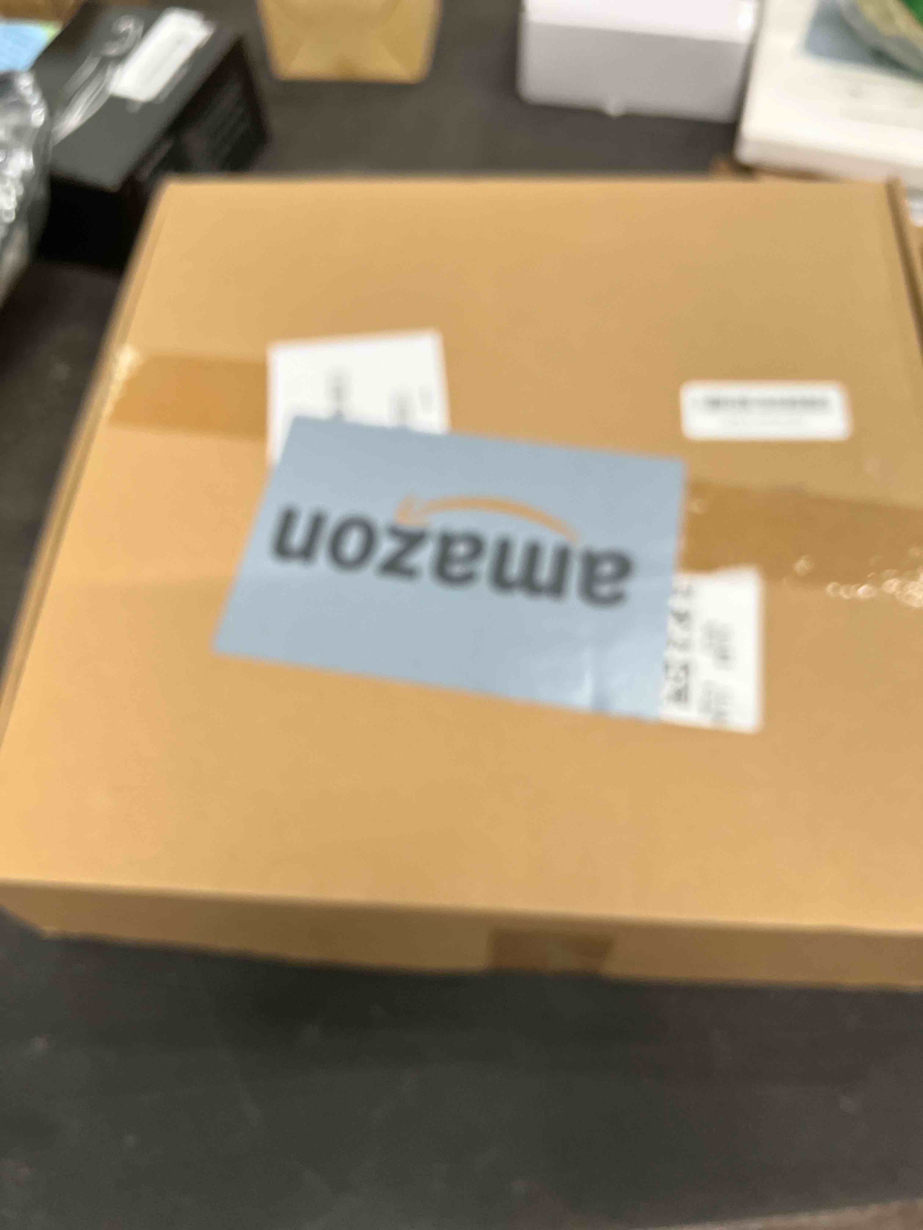 Condition photo showing As Is for Christmas Wreath for Front Door 18" Christmas Door Wreath with Red Ribbon Berries Pincones Snow Xmas Winter Garland for Window Wall Outdoor Hanging Decor