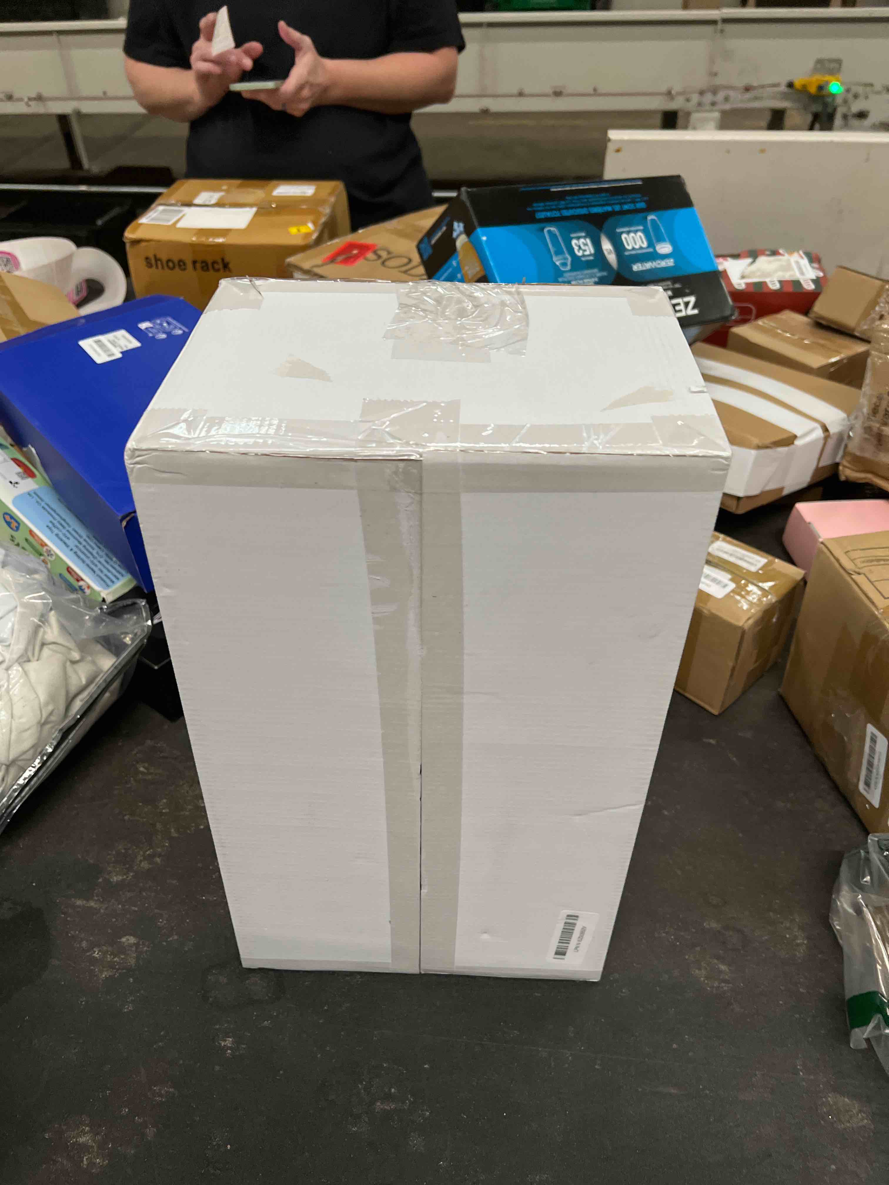 Condition photo showing As Is for Ciaell 30 Pack Plastic Ribbed Wine Glasses - 14 OZ Thicker Origami Stemless Disposable Wine Champagne Whiskey Unbreakable Clear Cocktail Glass, Reusable Wine Cups for Home Party Wedding Bar 30Pack-14oz-Clear