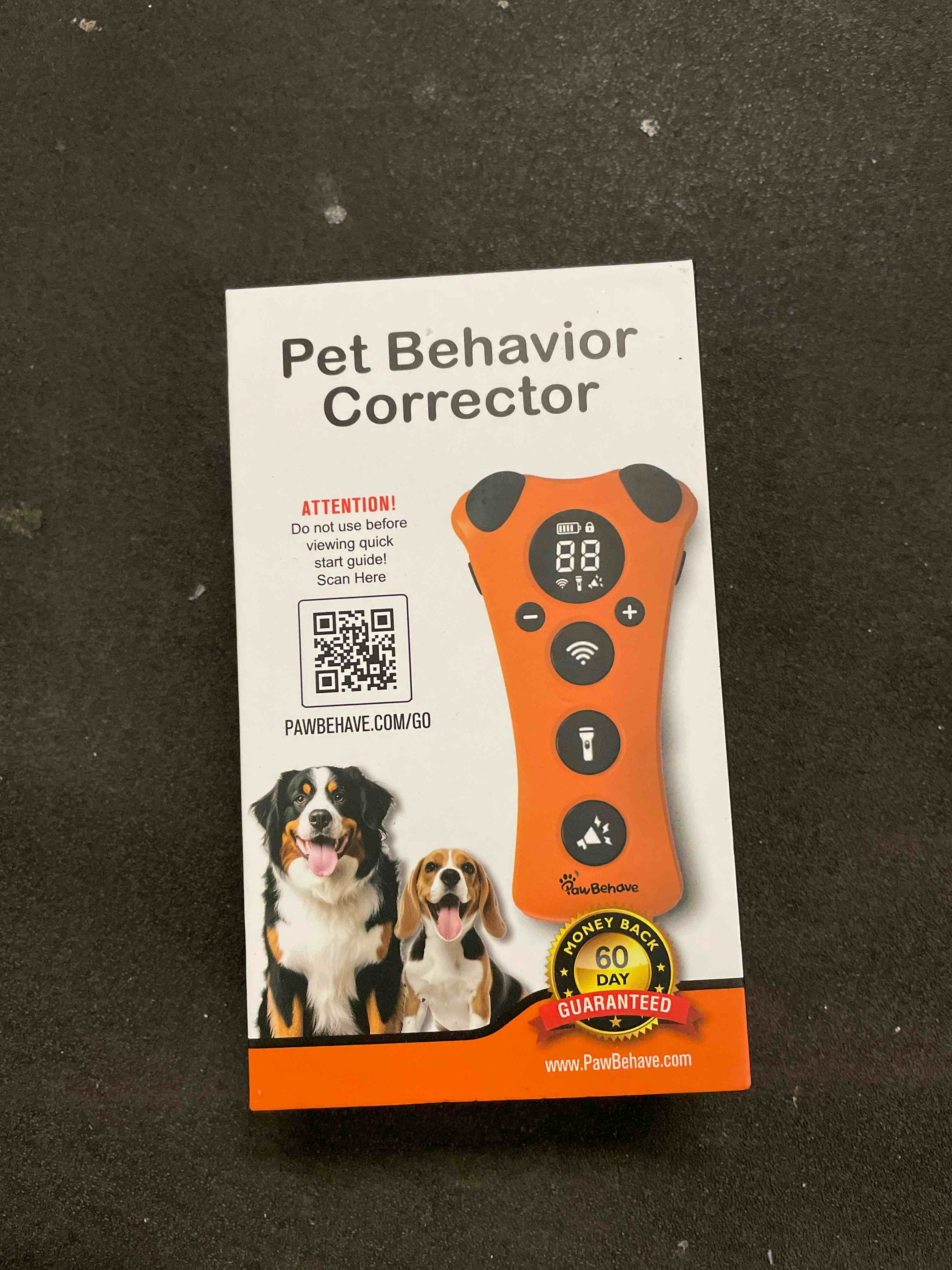 Condition photo showing Good Condition for Adjustable Ultrasonic Dog Trainer – World's First Variable Frequency Pet Behavior Corrector with 10 Level Ultra Sound, 18 Dog Whistles, Anti-Bark Flashlight, Humane Dog Deterrent (Orange)