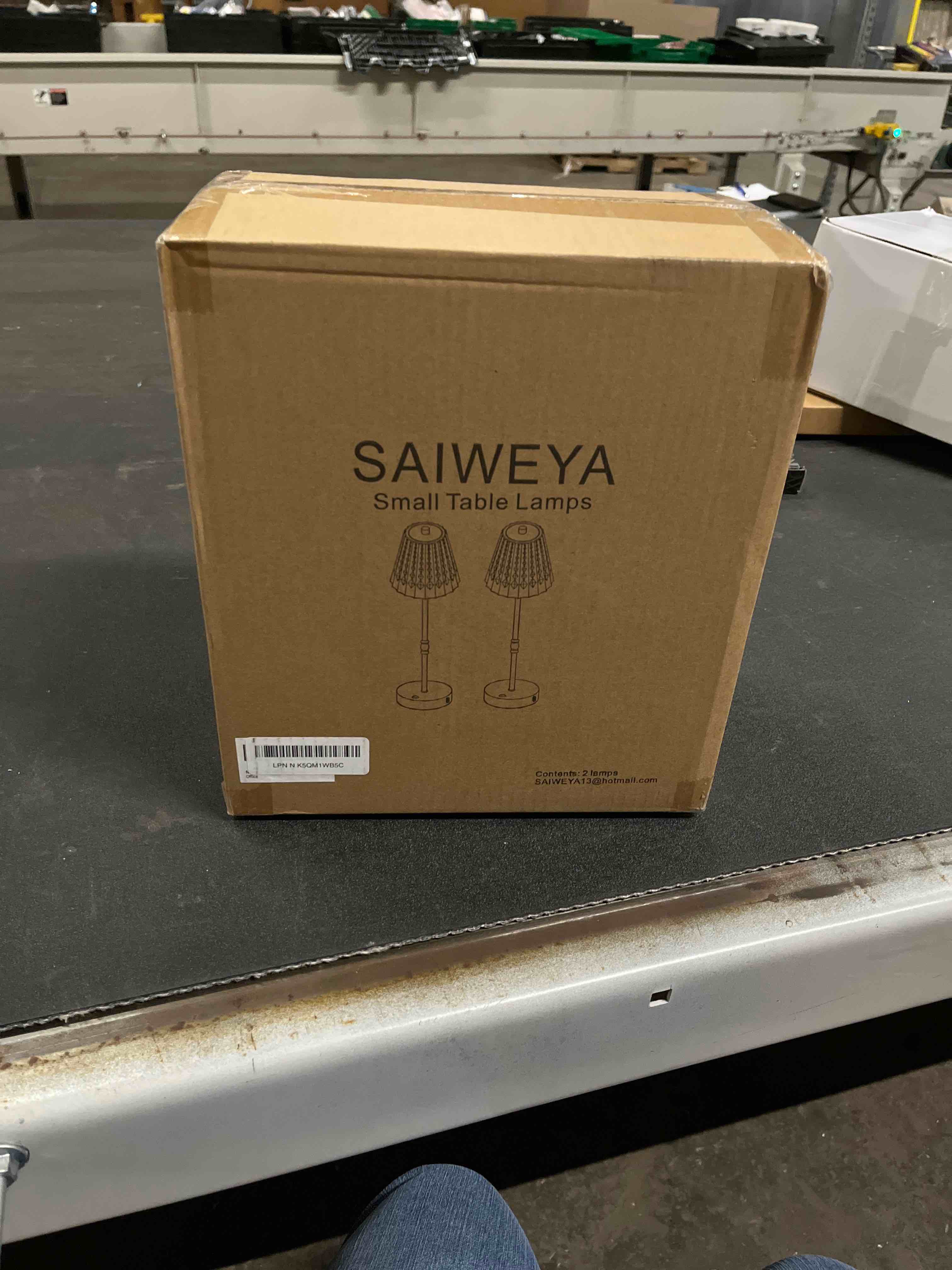 Condition photo showing Good Condition for Cordless Table Lamp, 5000mAh Rechargeable Battery Operated Portable Lamp, Dimmable+3 Colors LED Touch Control, Vintage Crystal Lamp for Bedroom, Kitchen, Bar, Office Gold-2 Pack