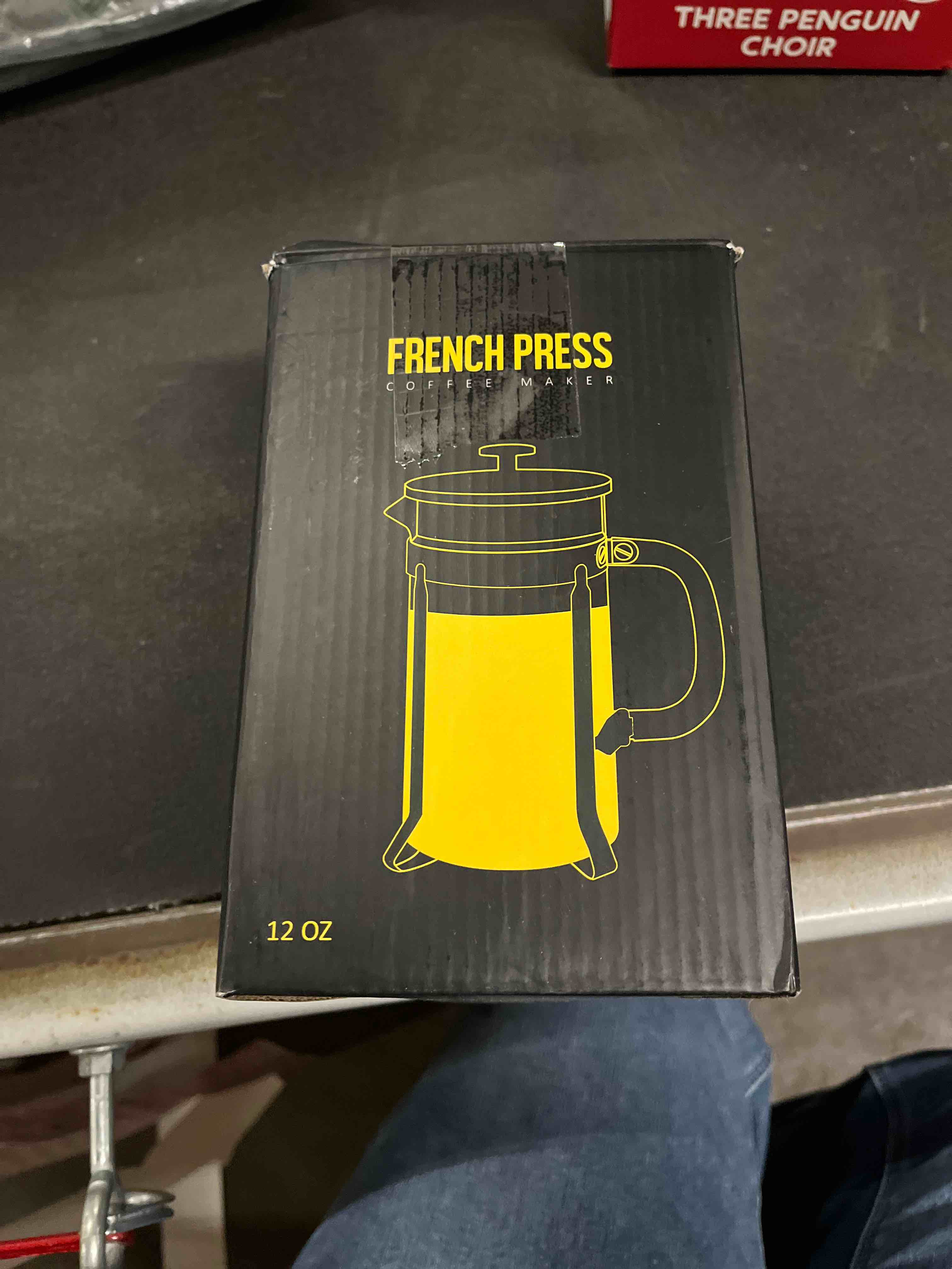 Condition photo showing Good Condition for French Press Coffee Maker 304 Stainless Steel Coffee Press,with 4 Filters System, Heat Resistant Thickness Borosilicate French Press Glass, BPA-Free Brewed Tea Pot Coffee Plunger(Copper 12oz) Silvery 12 oz