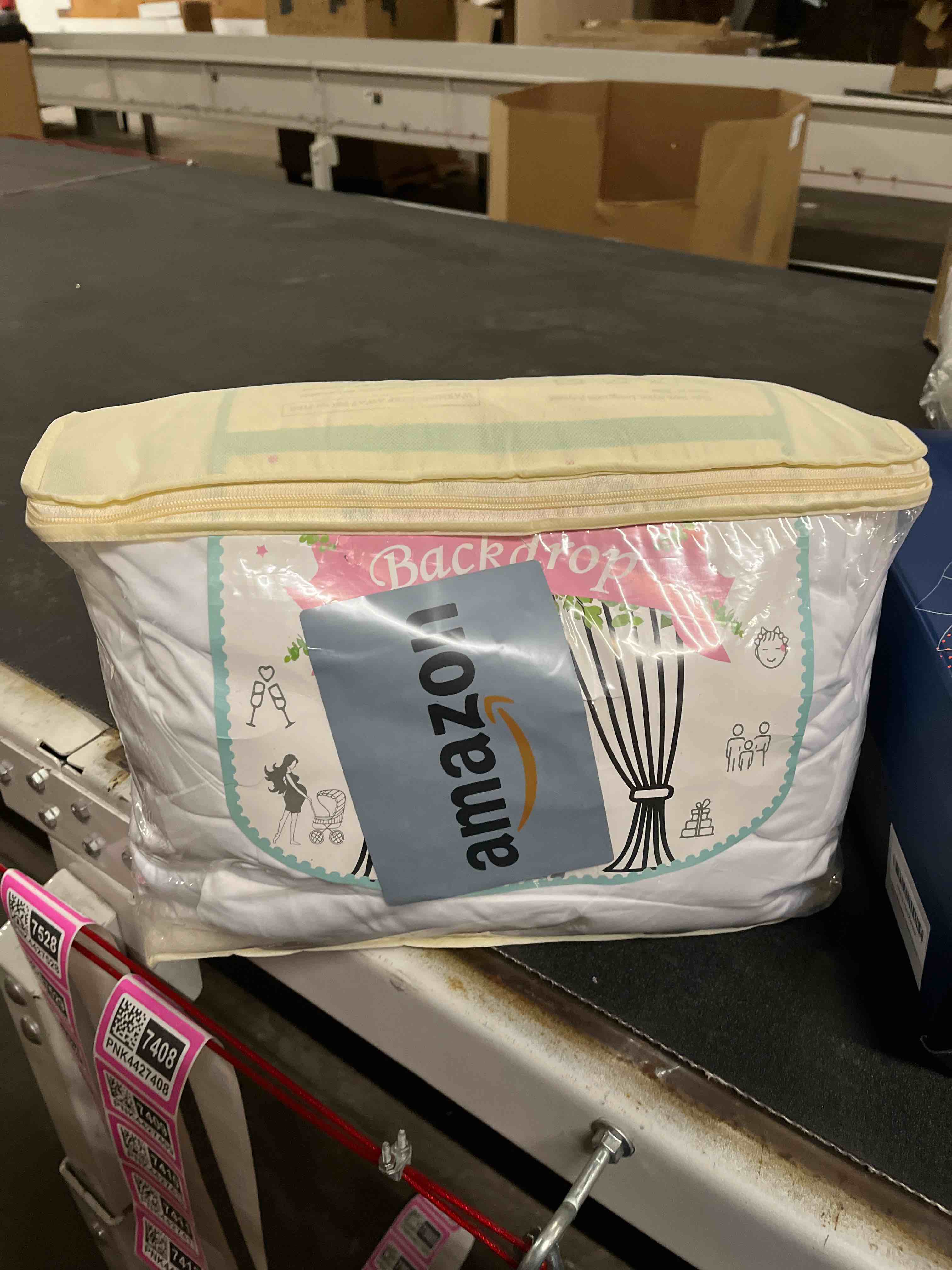 Condition photo showing Good Condition for 8Panels 5ft x 14ft White Backdrop Curtains for Wedding Party-Wrinkle Free 14FT Long White Backdrop Drapes Fabric Photo Back Drop Cloth for Baby Shower Photography Stage Reception 40ft(W) x 14ft(H) White W5' x H14'(8 panels)