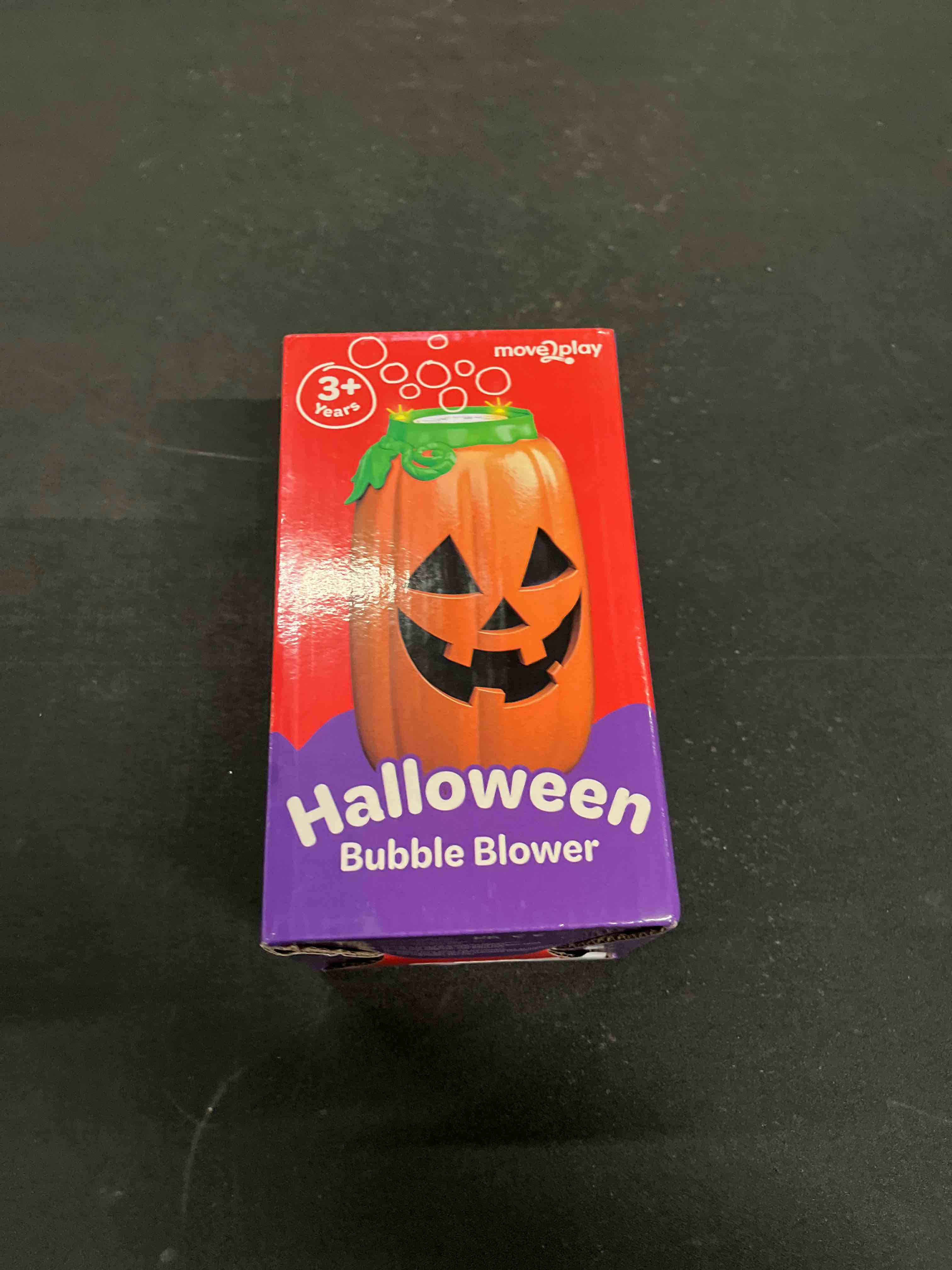 Condition photo showing Good Condition for Move2Play, Halloween Bubble Machine | Indoor or Outdoor Decoration That Includes Spooky Sound Effects, Lights, and Bubbles | Halloween Party Decor | Toy for Toddlers, Kids, Adults