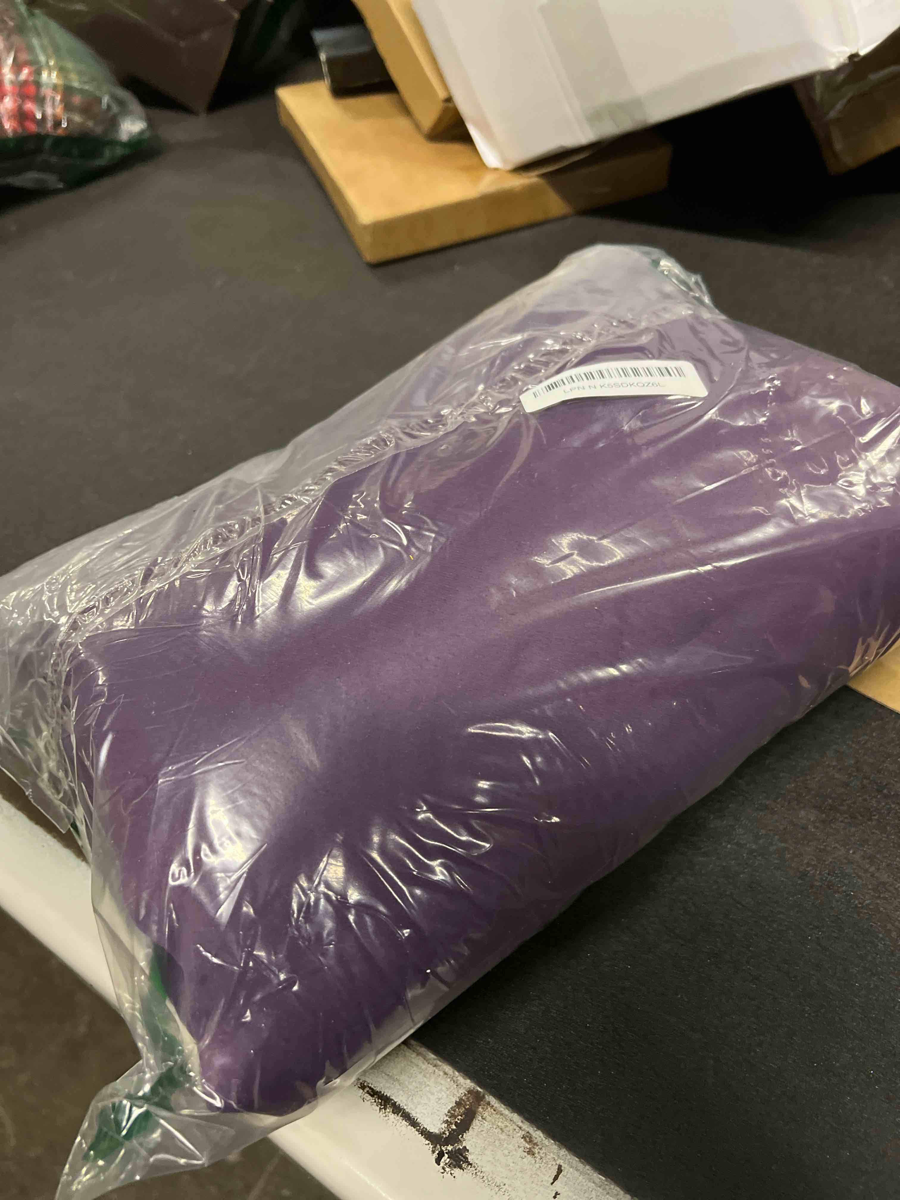 Condition photo showing Good Condition for Estelar Textiler Purple Blackout Curtains for Bedroom, Room Darkening Gold Palm Tree Pattern Curtains 84 Inches Long, Light Blocking Thermal Insulated Window Drapes for Living Room, 52Wx84L, 2 Panels 52"W x 84"L (Pack of 2) Purple/Gold Print