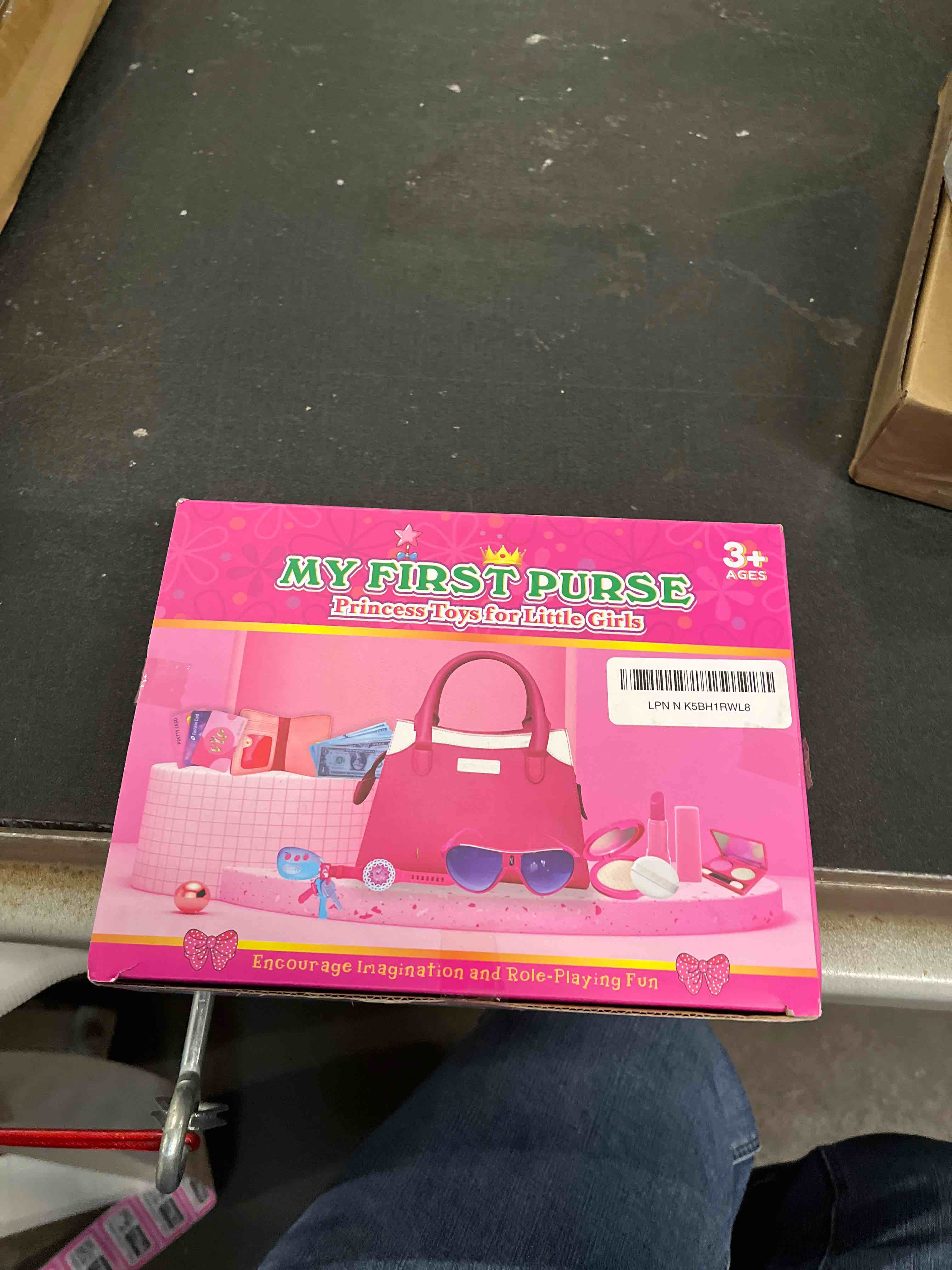 Condition photo showing Good Condition for Officygnet Play Purse for Little Girl, Pretend Princess Play Girls Toys for 3 4 5 6 7 8 Year Old, Toddler Purse with Accessories, Kids Toy Purse Birthday for Girls Ages 3-5 4-5 6-8 Pink