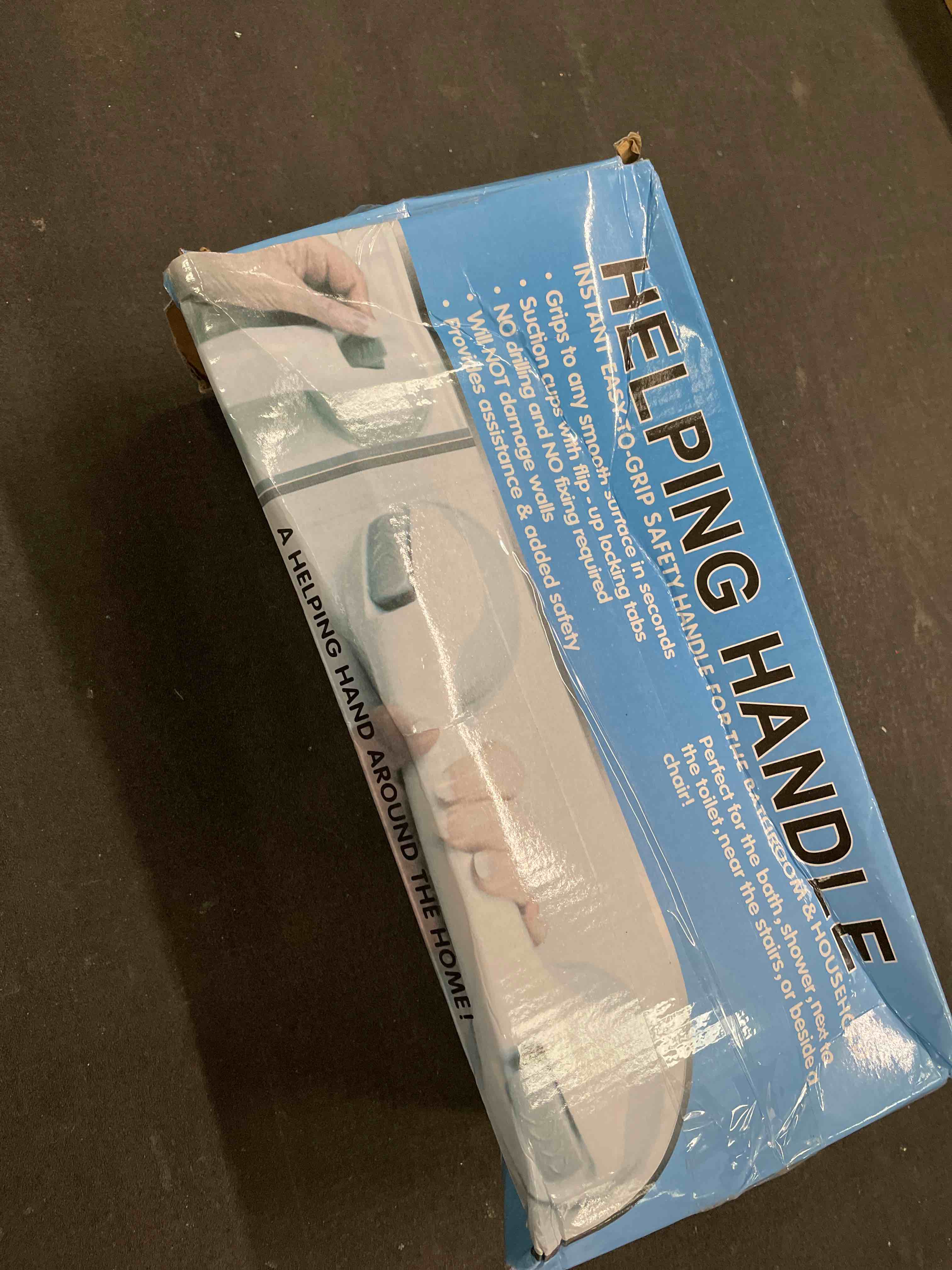 Condition photo showing Good Condition for Shower Handle 2 Packs Grab Bars for Bathtubs & Showers, 12 inch Grab Bars for Bathroom with Strong Hold Suction Cup, Balance Bar Safety Hand Rail for Injury, Senior, Elderly Grey 2 Gray
