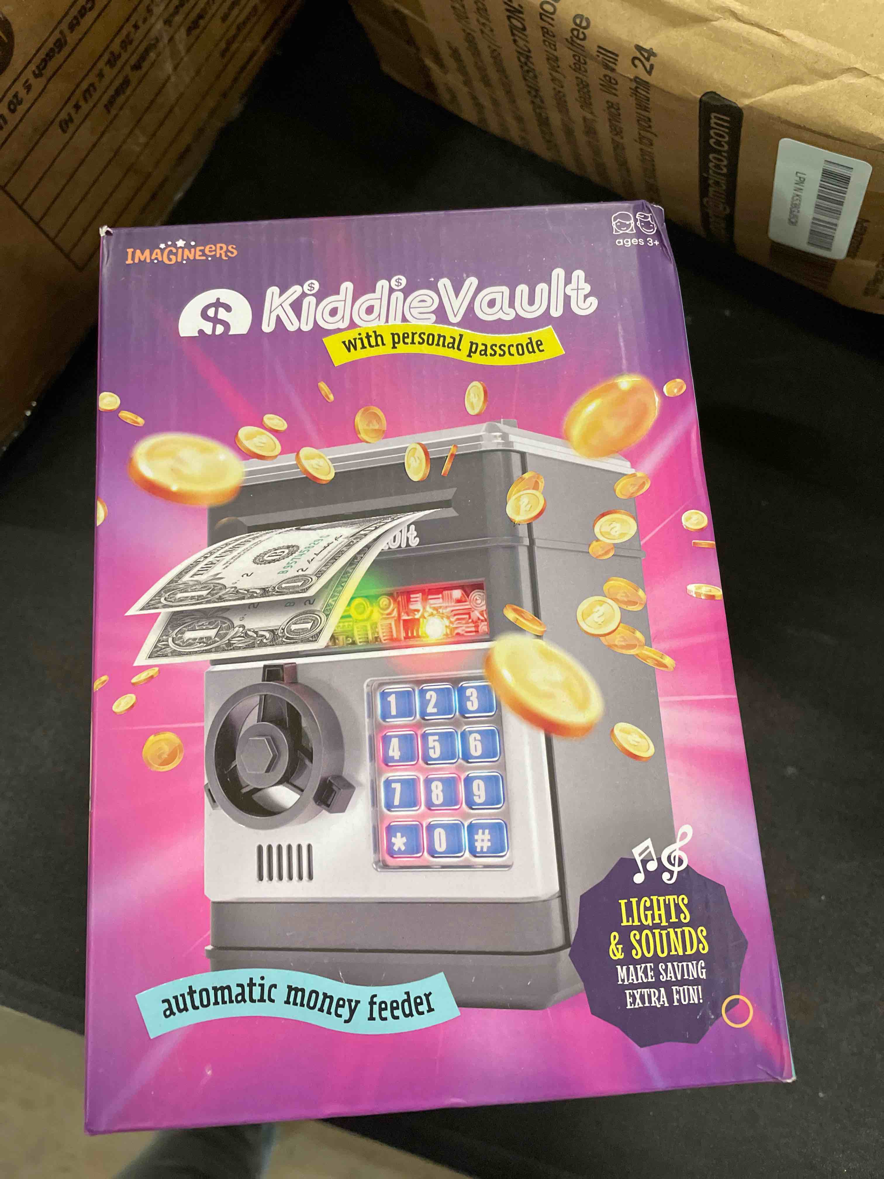 Condition photo showing Good Condition for Piggy Bank for Kids - Electronic Money Saving Box w/Code- ATM Safe - Toy Coin Bank - Christmas Boys Toys for Age 3, 4, 5, 6, 7, 8, 9 - Birthday Gifts for 8, 9, 10, 11, 12 Year Old Boy and Girl