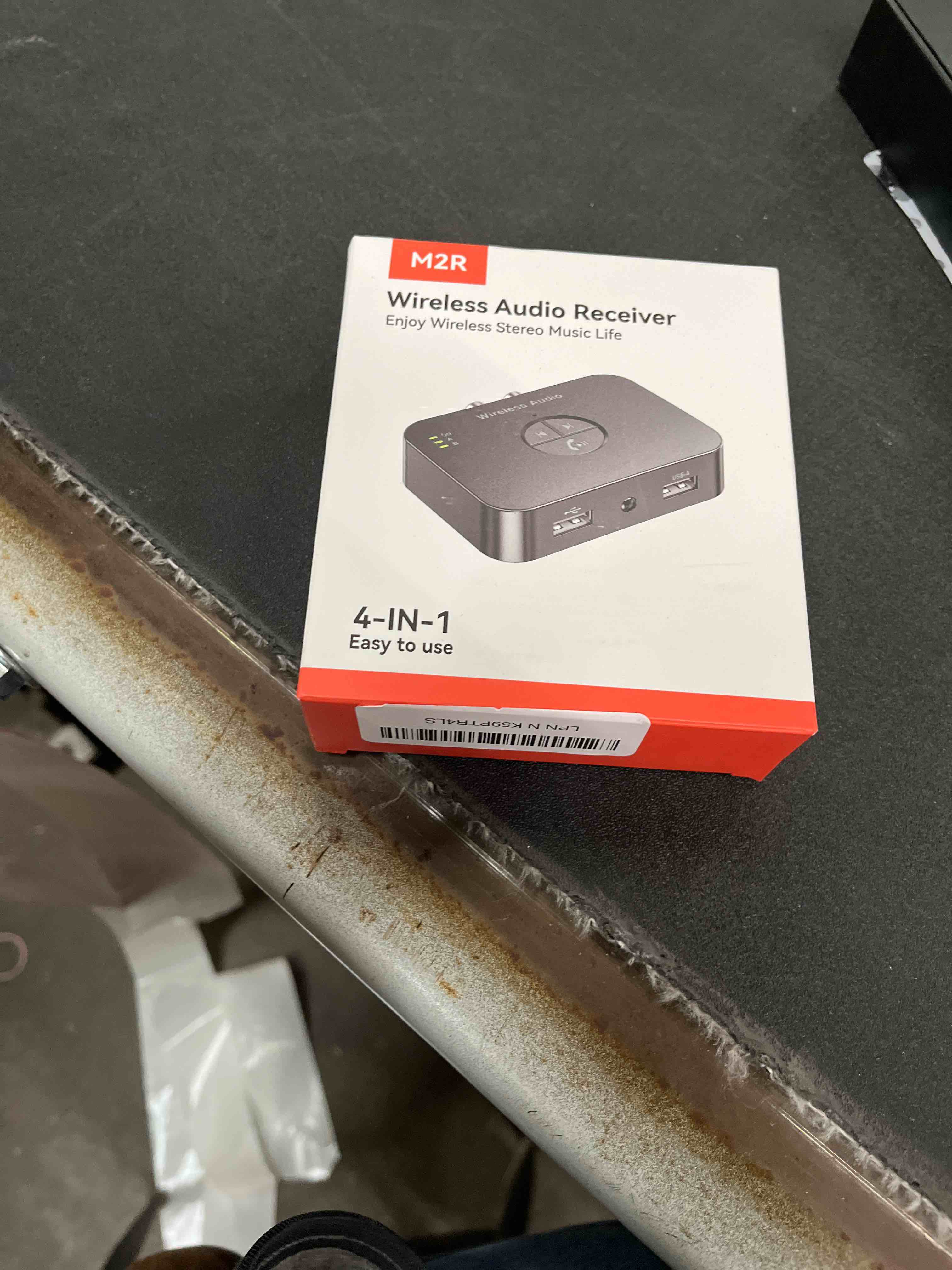 Condition photo showing Good Condition for Bluetooth 6.0 Receiver for Home Stereo, Bluetooth Audio Adapter for HiFi Music Streaming, Wired Speakers, USB Flash, with AUX 3.5mm/RCA, Dual Link, 32 ftLong Range, Low Latency and HD Audio