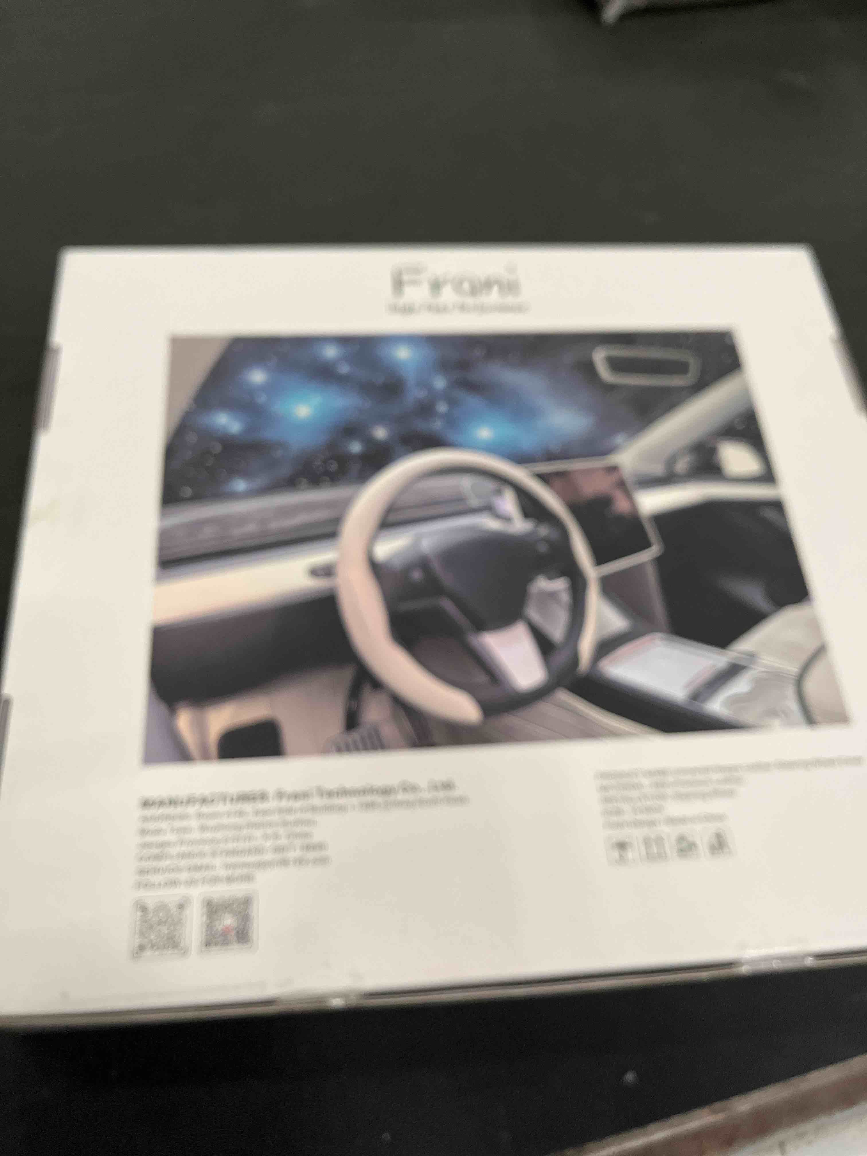 Condition photo showing Good Condition for frani Nappa Leather Steering Wheel Cover, Universal 15 Inch Premium Non-Slip Steering Wheel Cover Gray