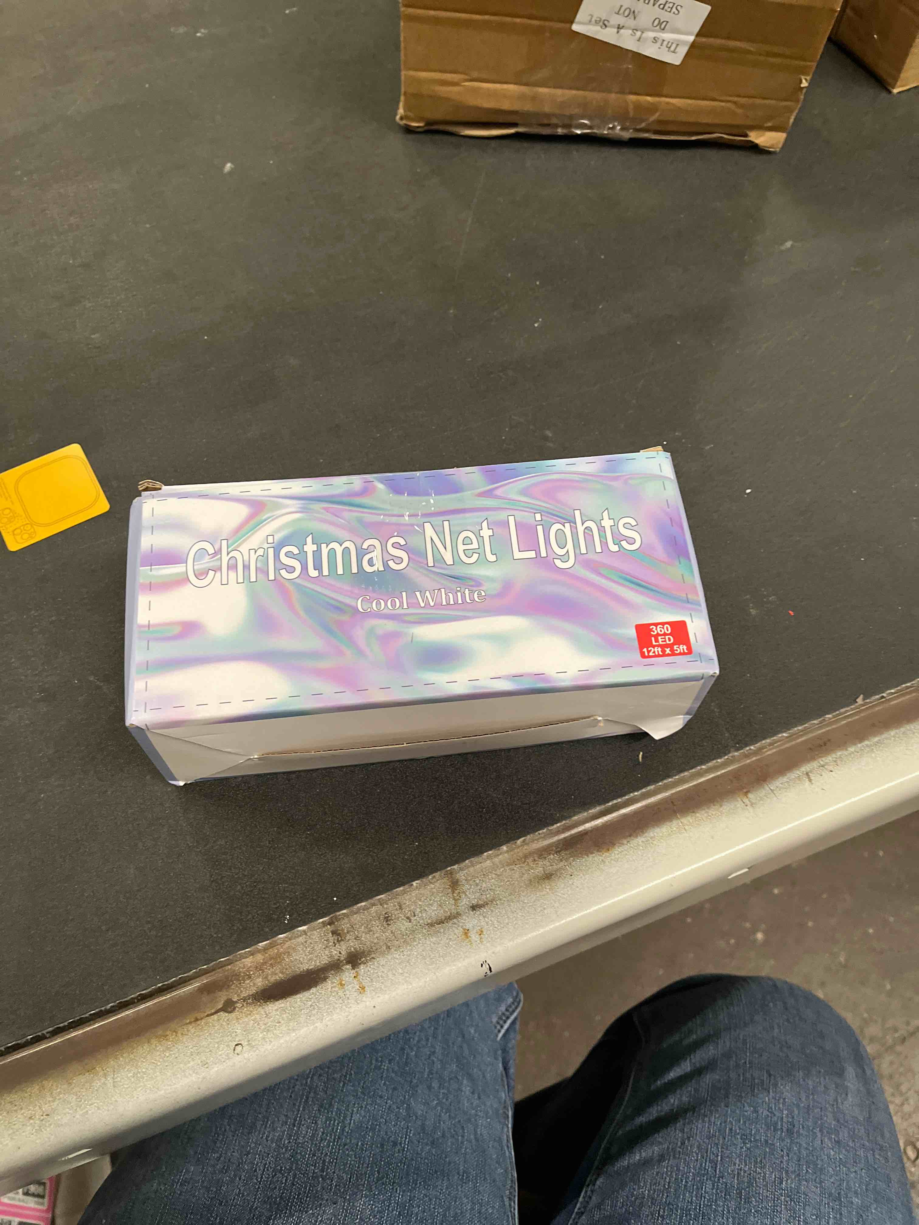 Condition photo showing Good Condition for LJLNION Christmas Net Lights, 360 LED 12ft x 5ft Connectable Mesh Fairy String Lights,8 Modes Low Voltage Safe Adaptor for Xmas Trees, Bushes, Wedding, Outdoor Garden Decorations, Warm White