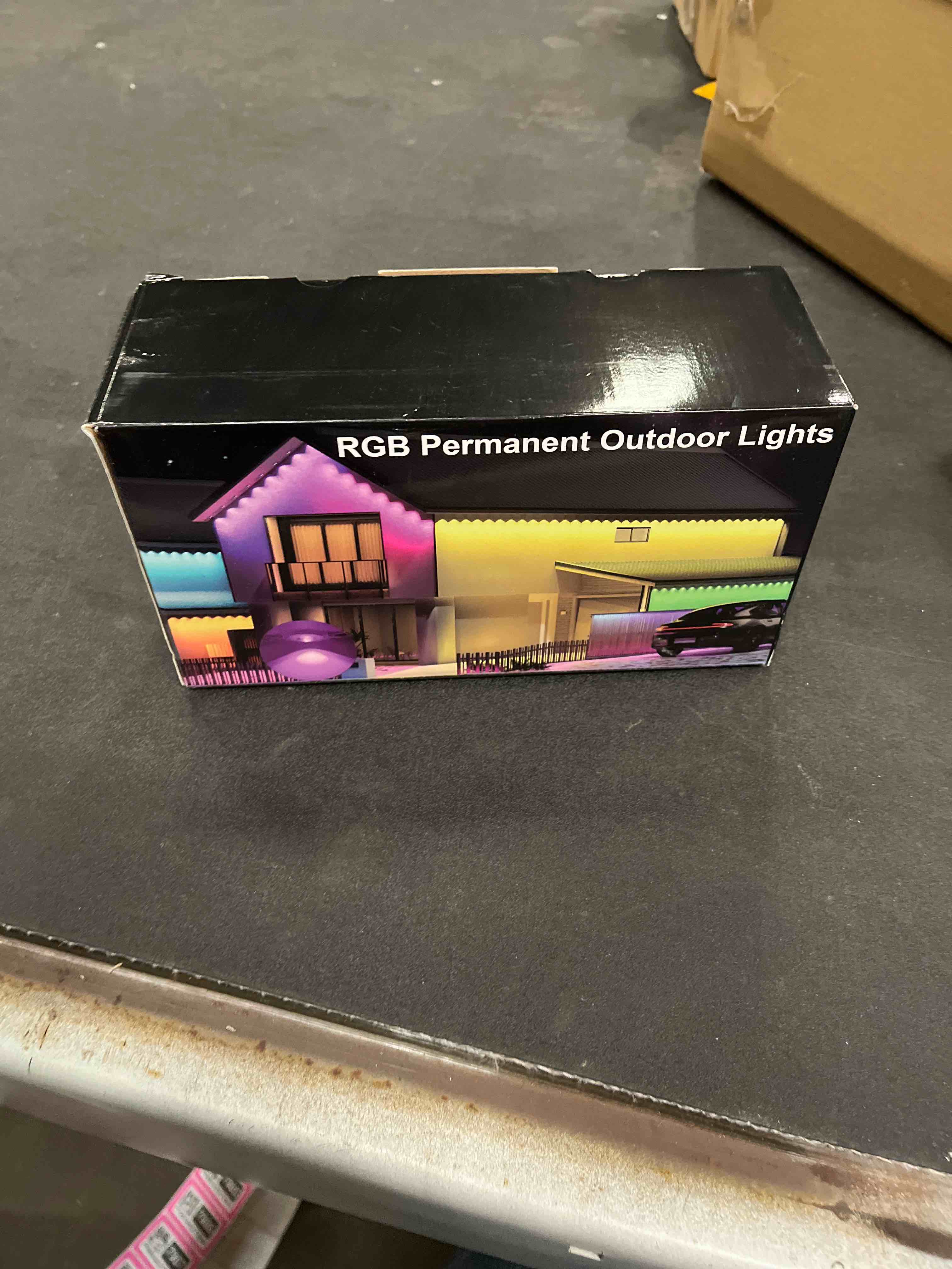 Condition photo showing Good Condition for Nexillumi Permanent Outdoor Lights for House, 100ft Smart RGB LED Lights Outside with 16 Million DIY Colors, IP67 Waterproof Eternity Eaves Lighting for Christmas Halloween Holiday Daily Decorations