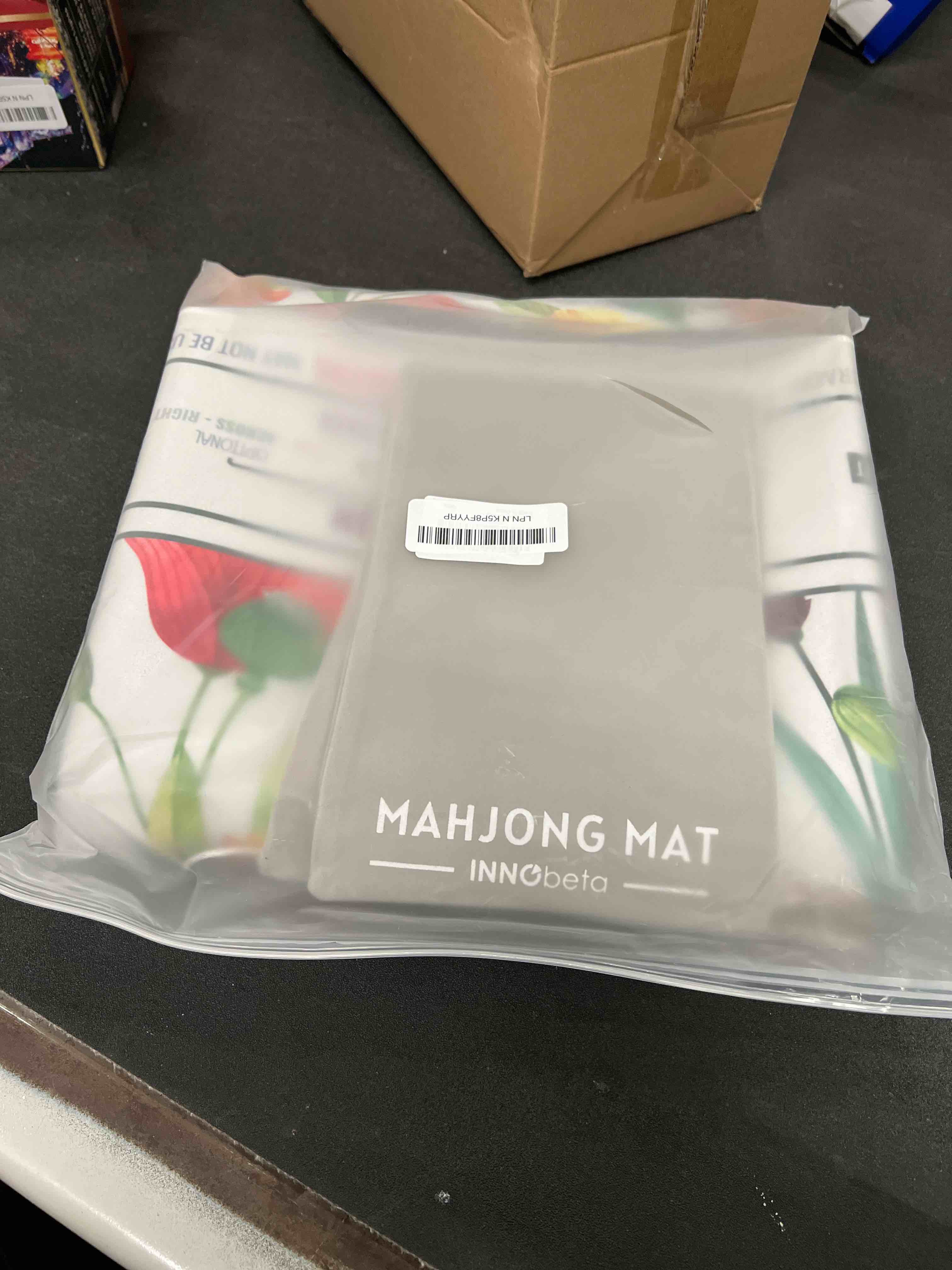 Condition photo showing Good Condition for Mahjong Mat (33"x33") - Non-Slip Noise Reduction Gaming Mat for American Mahjong - Flower-tulip-11 11-flower-tulip