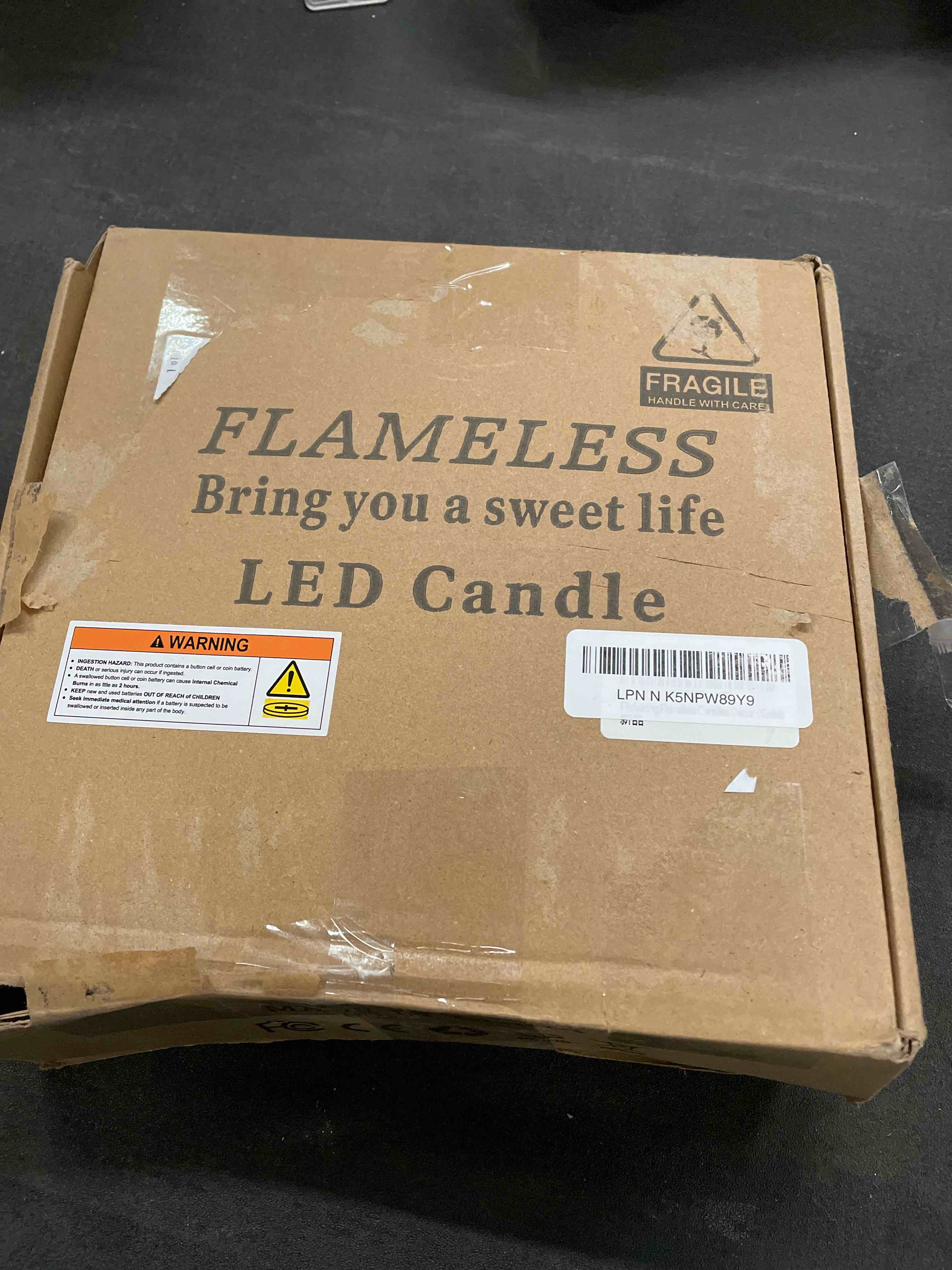 Condition photo showing Good Condition for Flameless LED Candles with Timer 5 Pc Flickering Flameless Candles for Romantic Ambiance and Home Decoration Stable Acrylic Shell,with Embedded Star String?Battery Operated Candles?White?