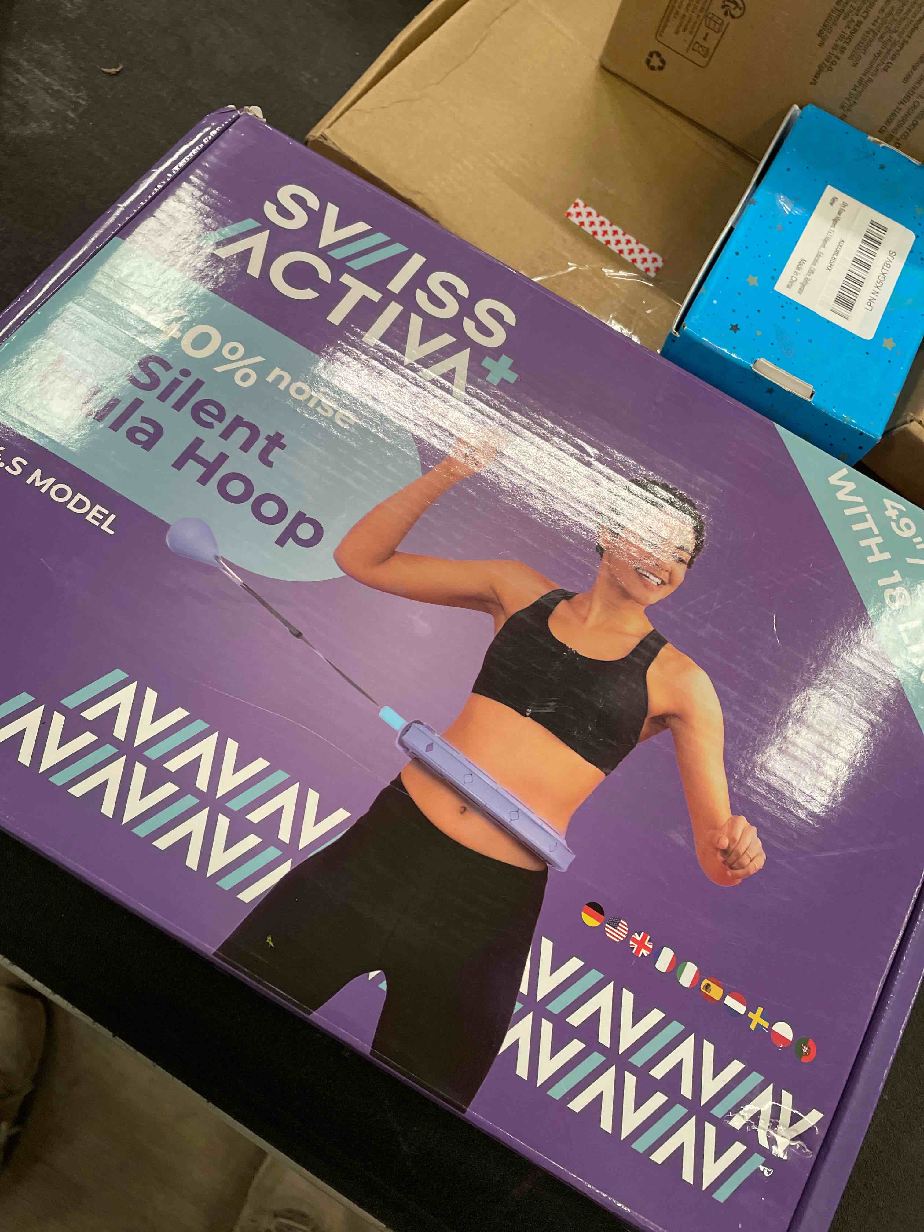 Condition photo showing Good Condition for Swiss Activa+ Smart Hula Hoop - Infinity Hoop for Adults - Won't Fall Off - Weight Loss Exercise Equipment S2 XXL 65 Purple Blue