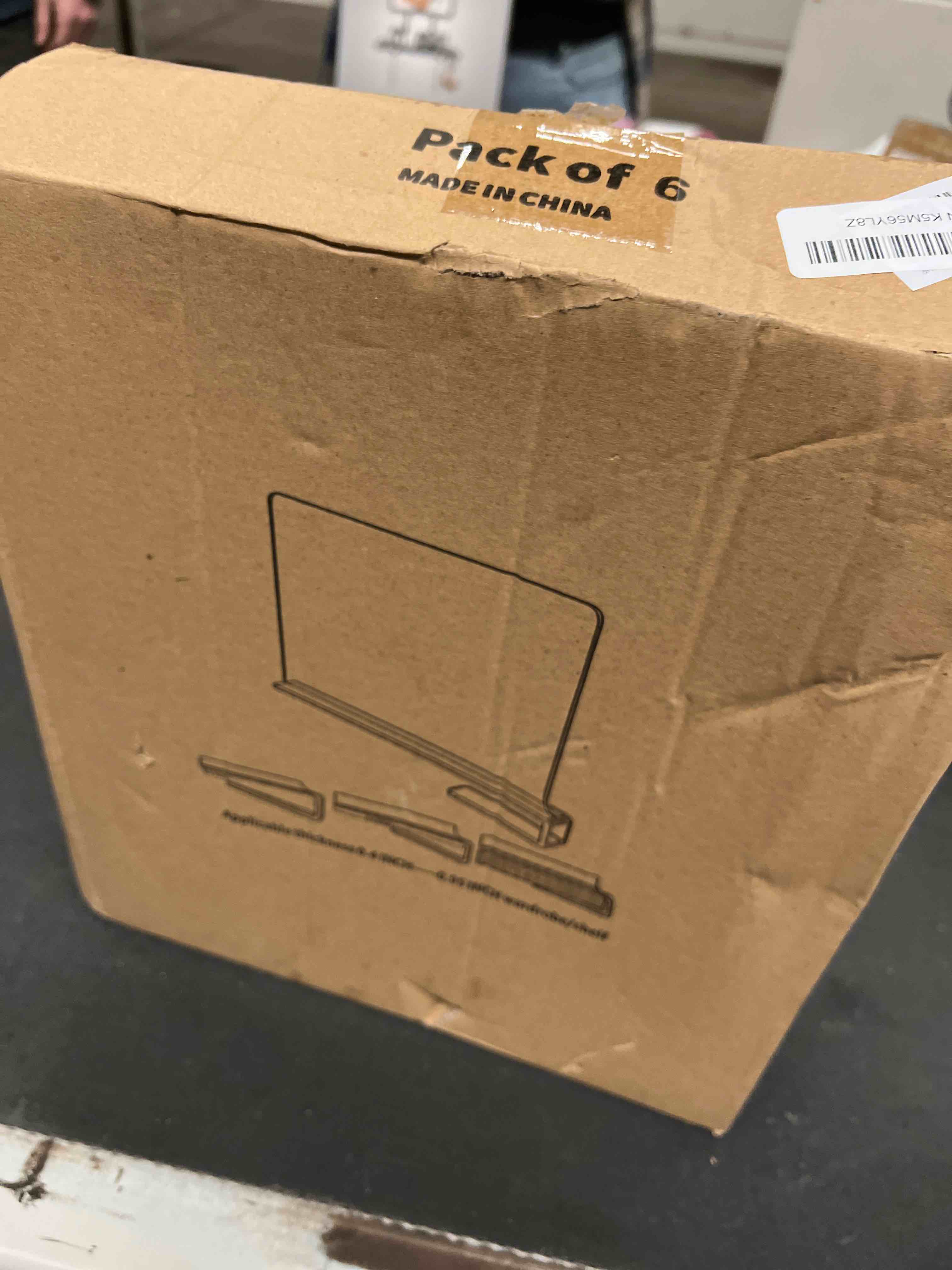 Condition photo showing Good Condition for Aolloa 6 PCS Shelf Dividers for Closet Organization Acrylic Clear Closet Shelf Divider for Wooden Shelving Suitable for Wooden or Vertical Shelves Or Bedroom, Kitchen and Office