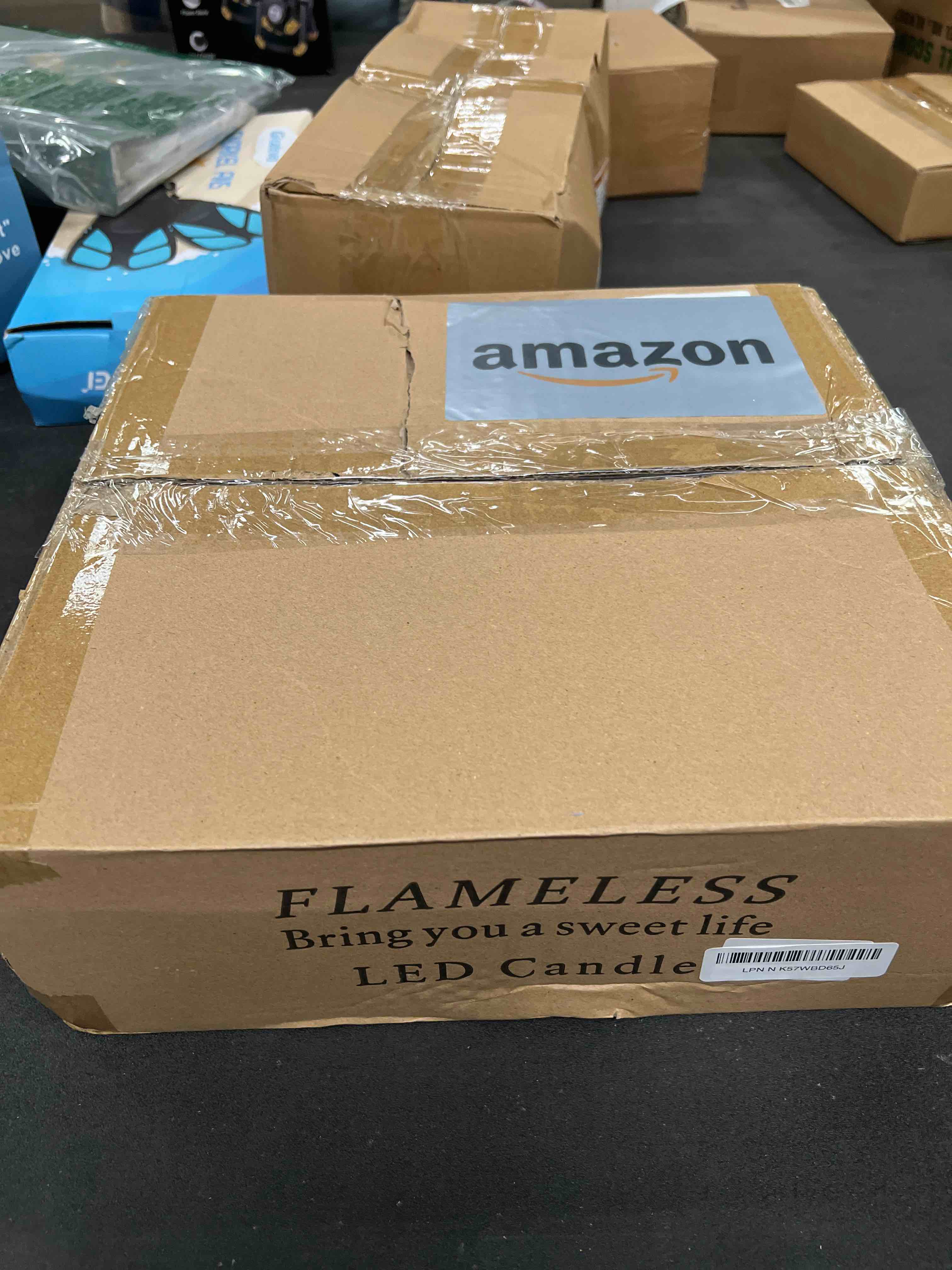 Condition photo showing Good Condition for 24 Pack LED Flameless Candles Set(14/16/18cm), Battery - Operated with 4 Remotes,Clear, Timer & Flickering/Steady Modes for Home décor, Wedding, Patio,Outdoor. Clear1-Ivory24