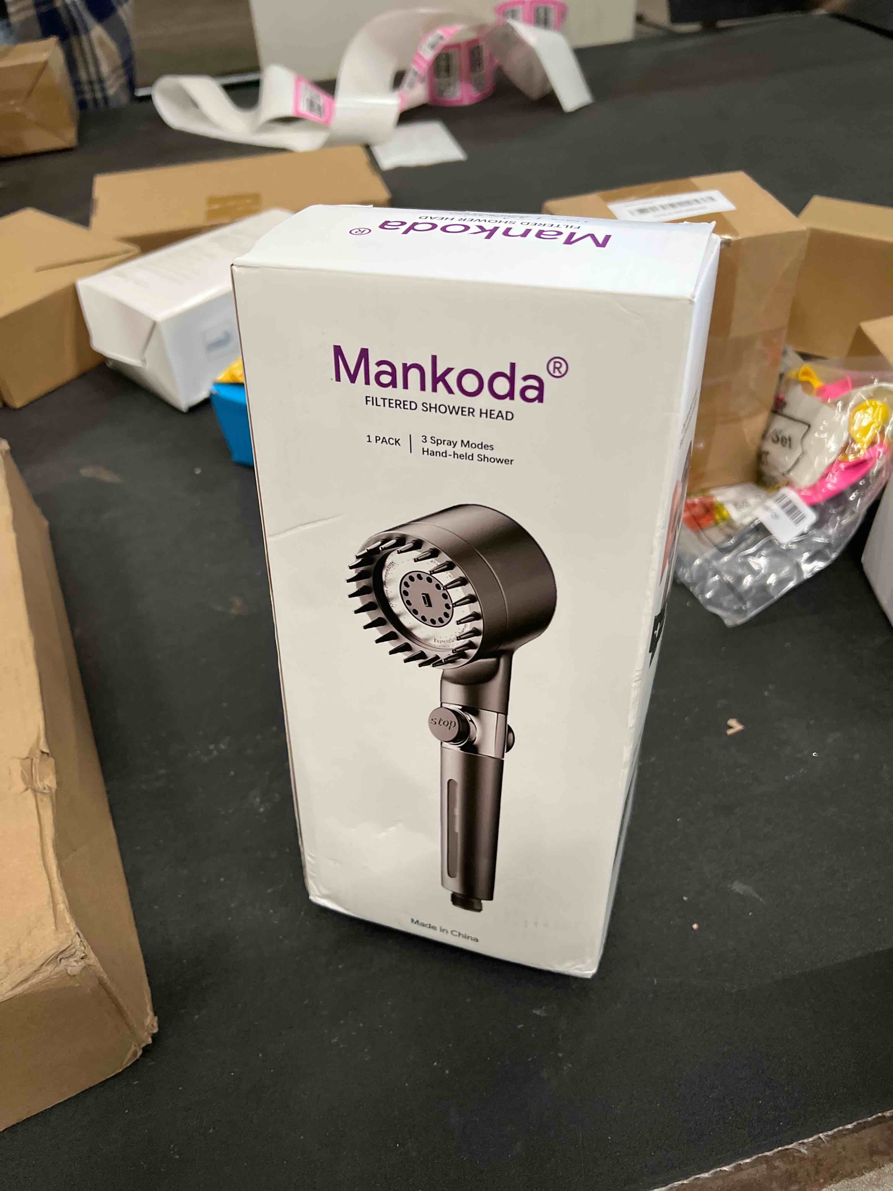 Condition photo showing Good Condition for High Pressure Filtered Shower Head - 3 Spray Modes Shower head with Handheld, Detachable Showerhead with 12 Replaceable Water Softener Filters for Hard Water | Shower with 75" Anti-Burst Hose Gray