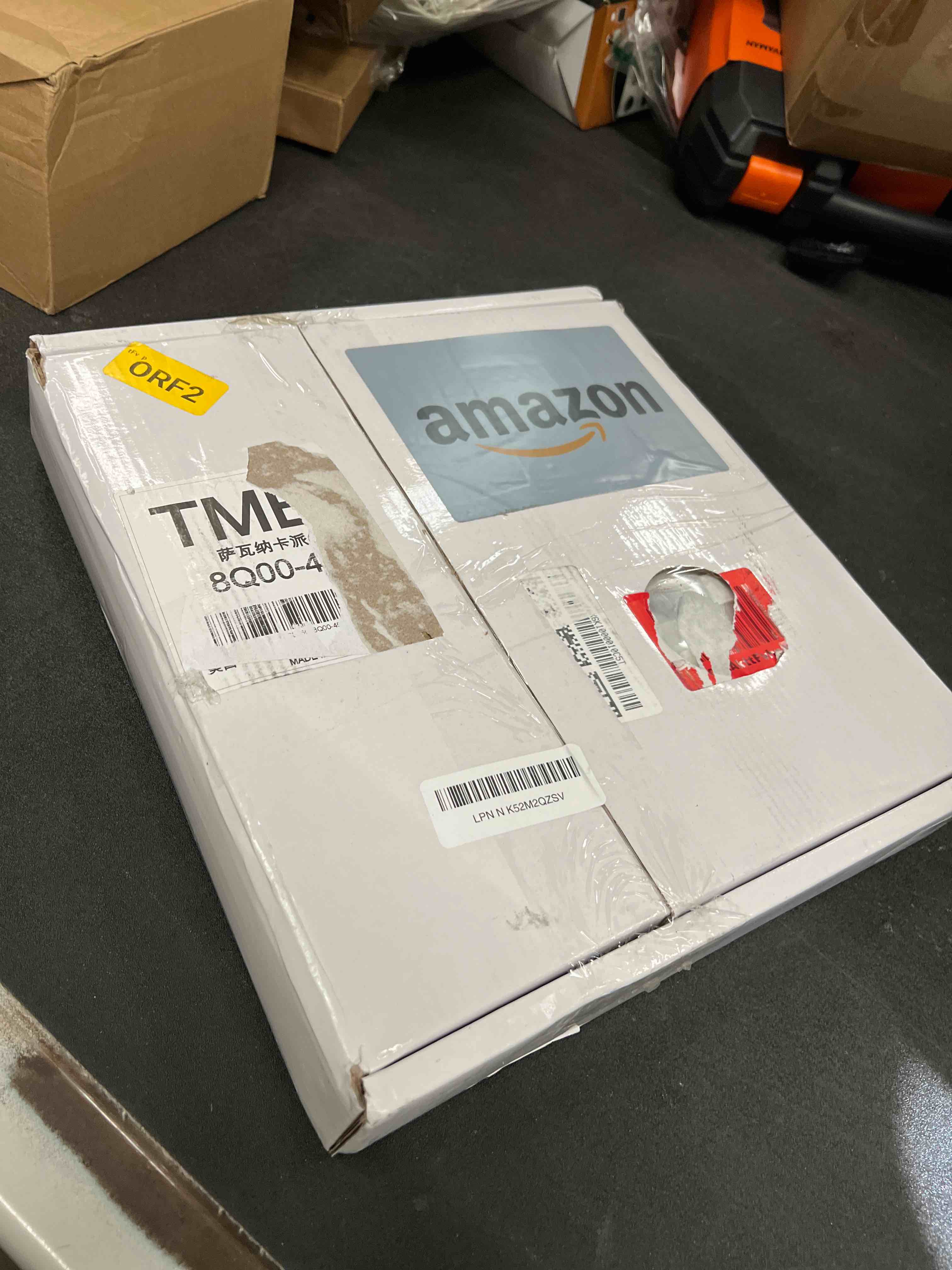 Condition photo showing Good Condition for SUNWINGS Peel and Stick Mosaic Natural 3D Stone Self Adhesive Tiles, 12" x 11" 5-Sheet Stick on Backsplash for Kitchen Bathroom Fireplace Vanity, Mixed Gray Mixed Gray 11.54*10.75*0.31inch(5 sheets)