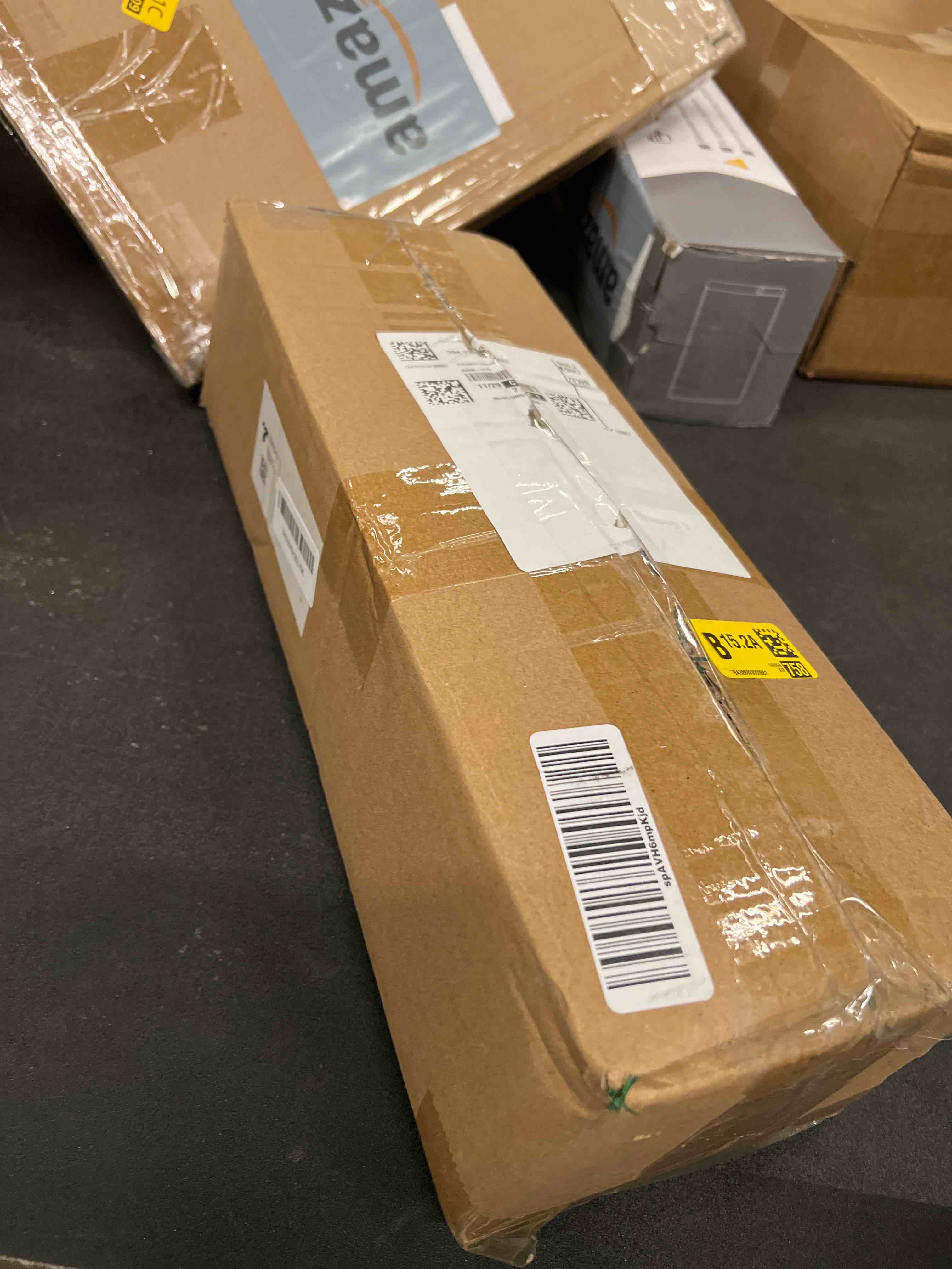 Condition photo showing Good Condition for 3ft Artificial Christmas Tree with Gold Tree Topper Star, Mini Xmas Pine Tree with 4-Leg Stable Plastic Base, Small Tabletop Christmas Decoration for Home Office Holiday Party Indoor Use With Star