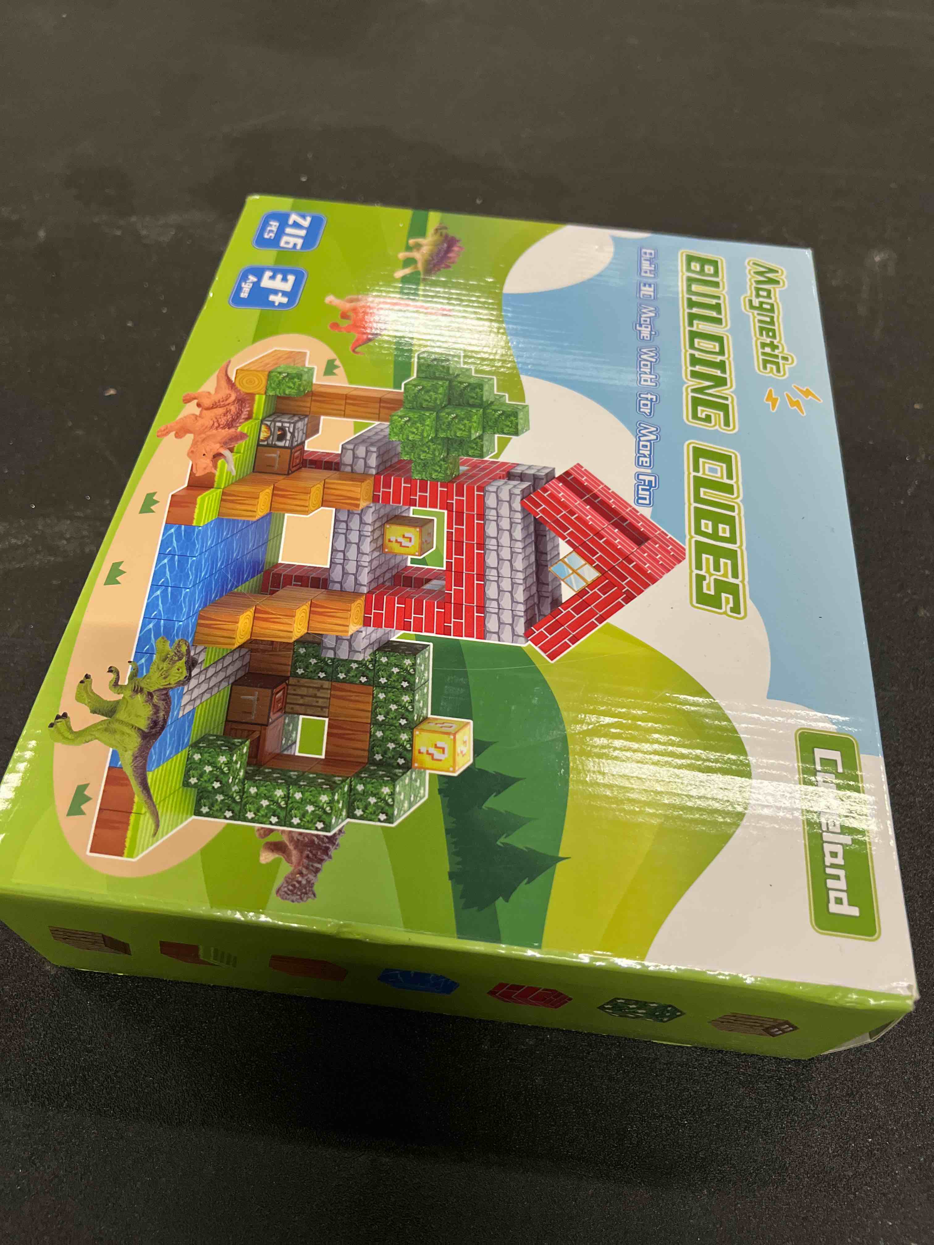 Condition photo showing Good Condition for Magnetic Blocks 216Pcs Magnetic Building Blocks, Sensory Toys for Kids Boys Girls Age 3 4 5 6 7 8 9 10 Birthday Gifts Village 216 Edition