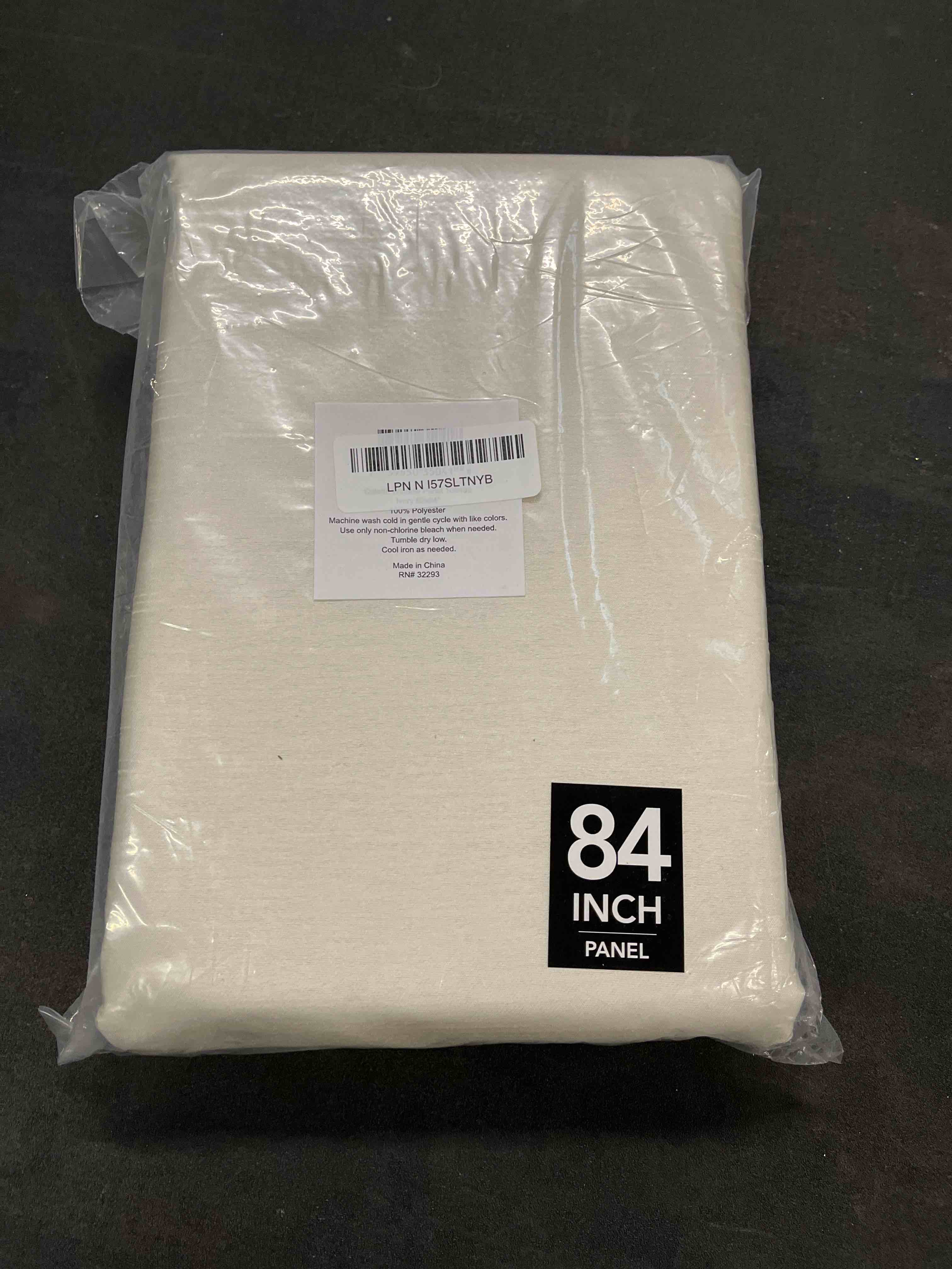 Condition photo showing Good Condition for Elrene Home Fashions Colette Faux-Silk Blackout Window Curtain, 52 in x 84 in (1 Panel), Ivory Ivory 52"W x 84"L (Pack of 1)