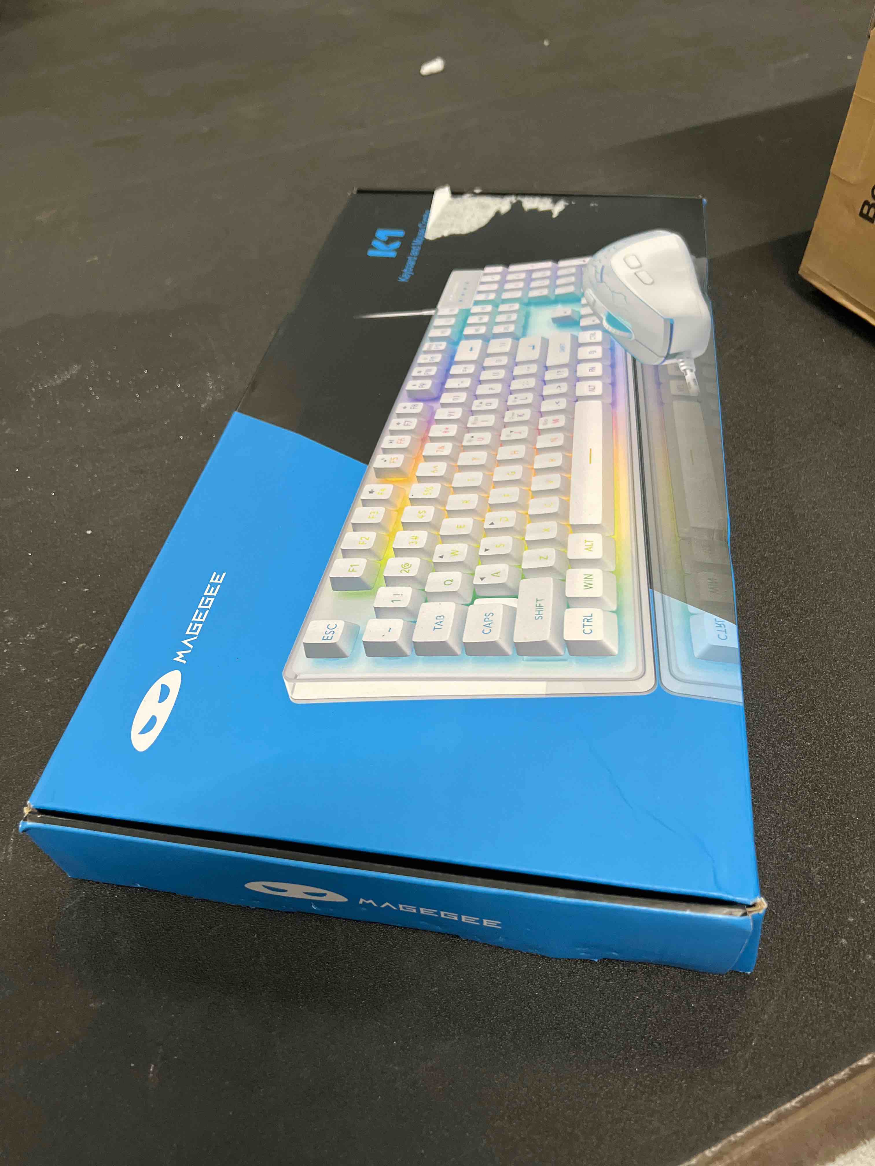 Condition photo showing Good Condition for Gaming Keyboard and Mouse Combo, K1 RGB LED Backlit Keyboard with 104 Key Computer PC Gaming Keyboard for PC/Laptop (Green) K1 green