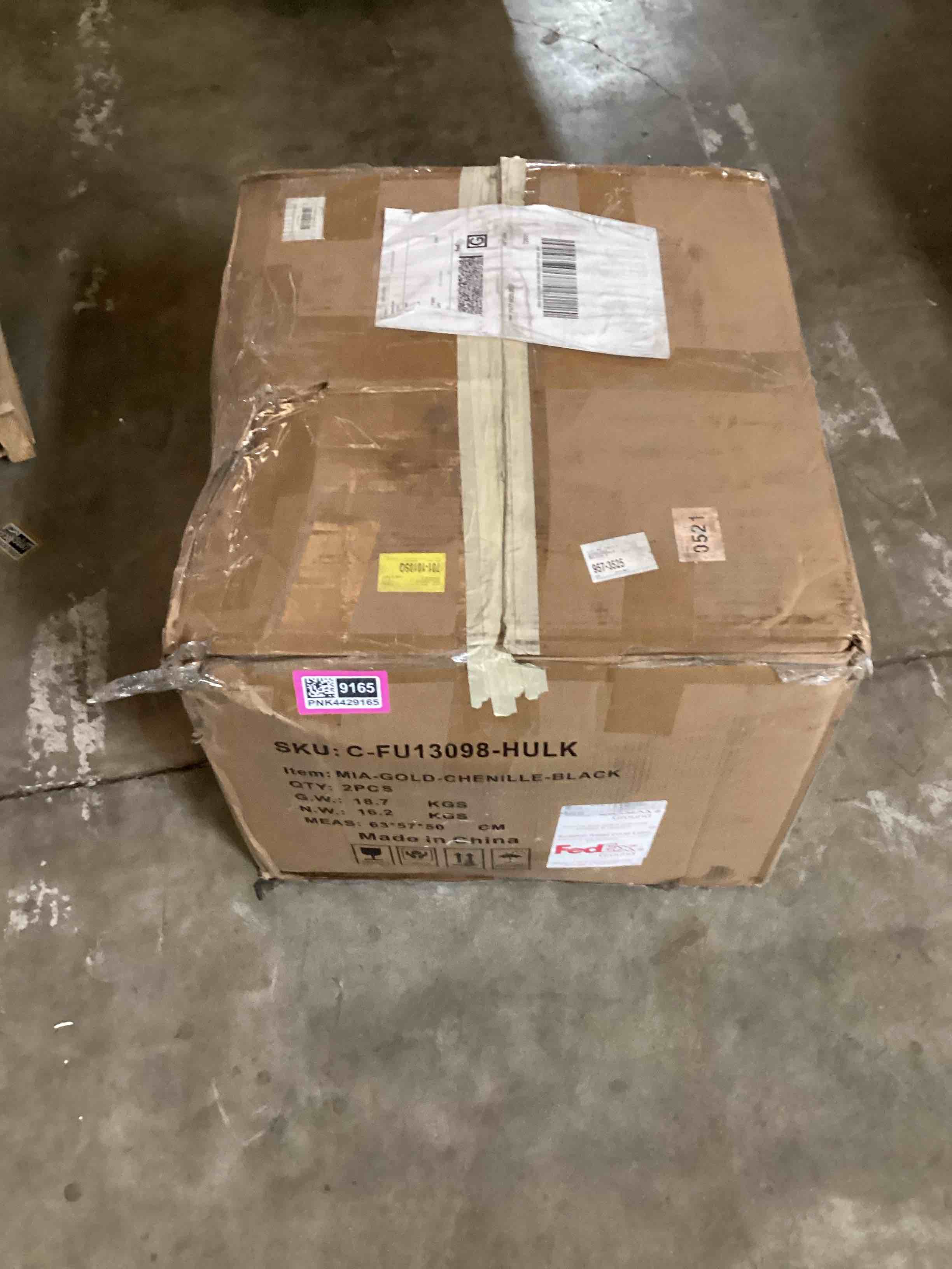 Condition photo showing Good Condition for Rienna 17" Seat Height Chenille Upholstered Gold Kitchen Dining Armchair