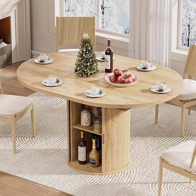 Round folding kitchen table top