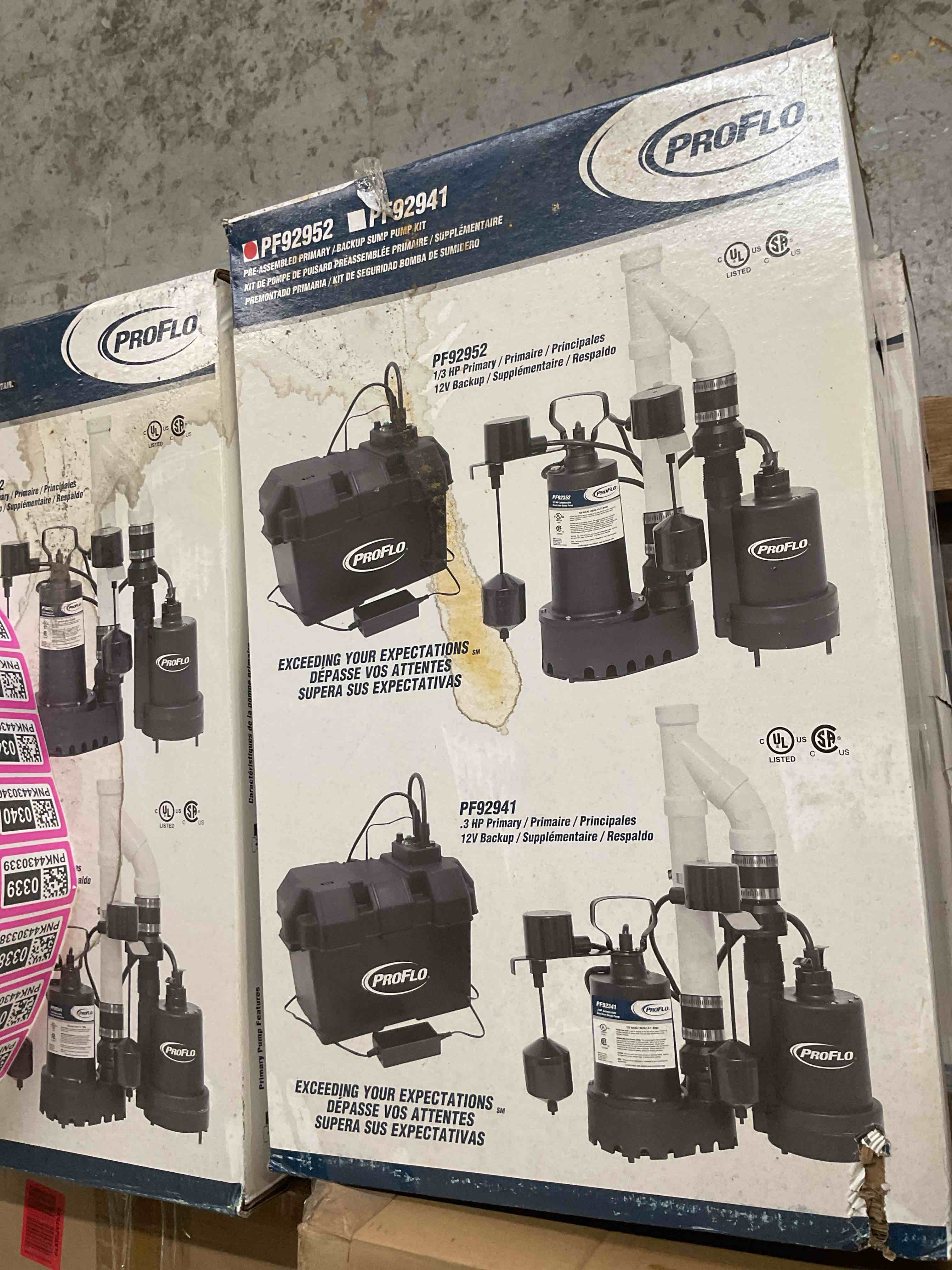 PROFLO PF92952 1/3 HP Sump Pump System with Back Up - N/A