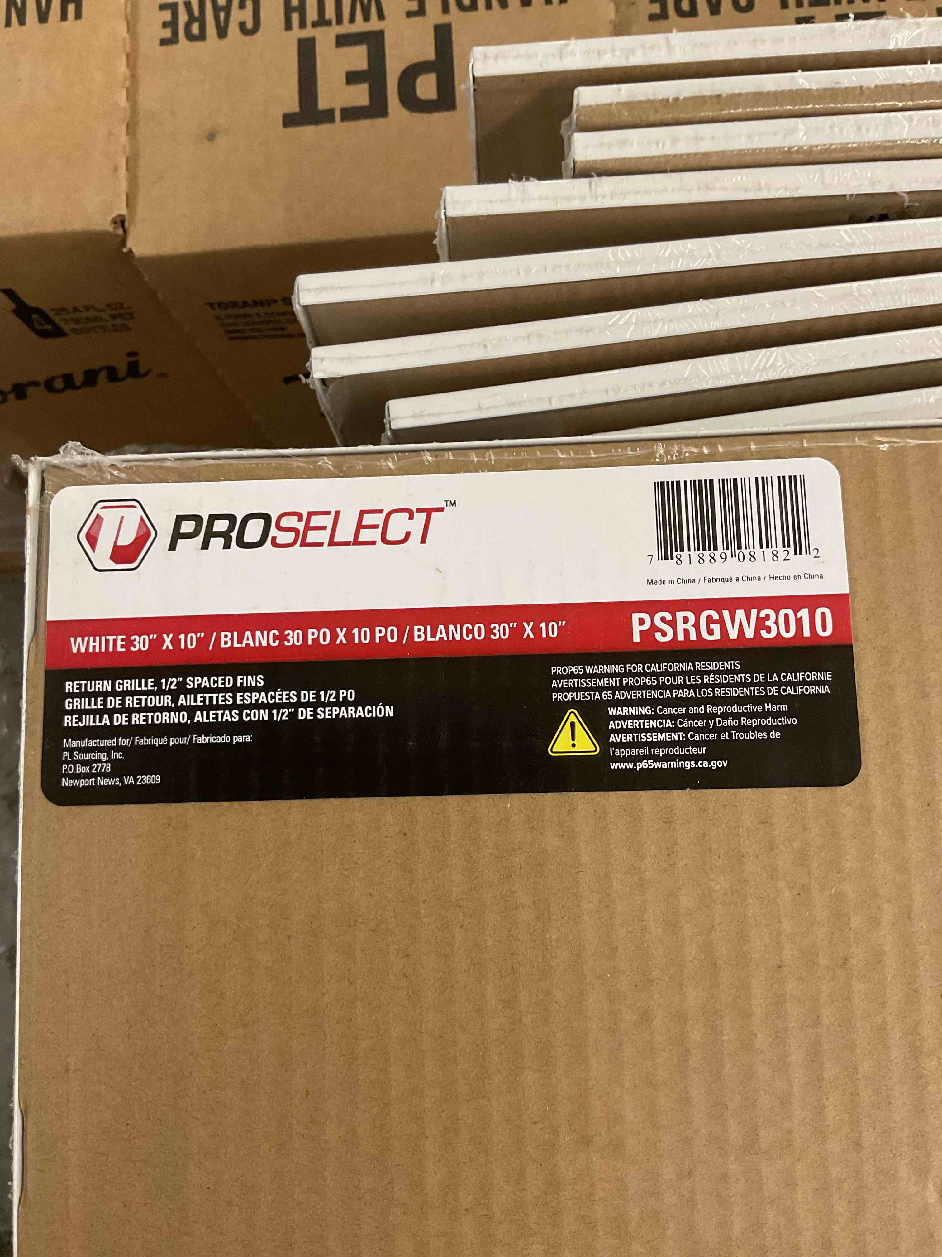30x10 Return Air Grille (Duct Opening Size), Air Return Vent Cover, AC Vent Cover, Cold Air Return Vent Cover, Flat Return Air Grilles, Outer Dimensions:31.75"W x 11.75"H (30"Wx10"H, Duct Opening)