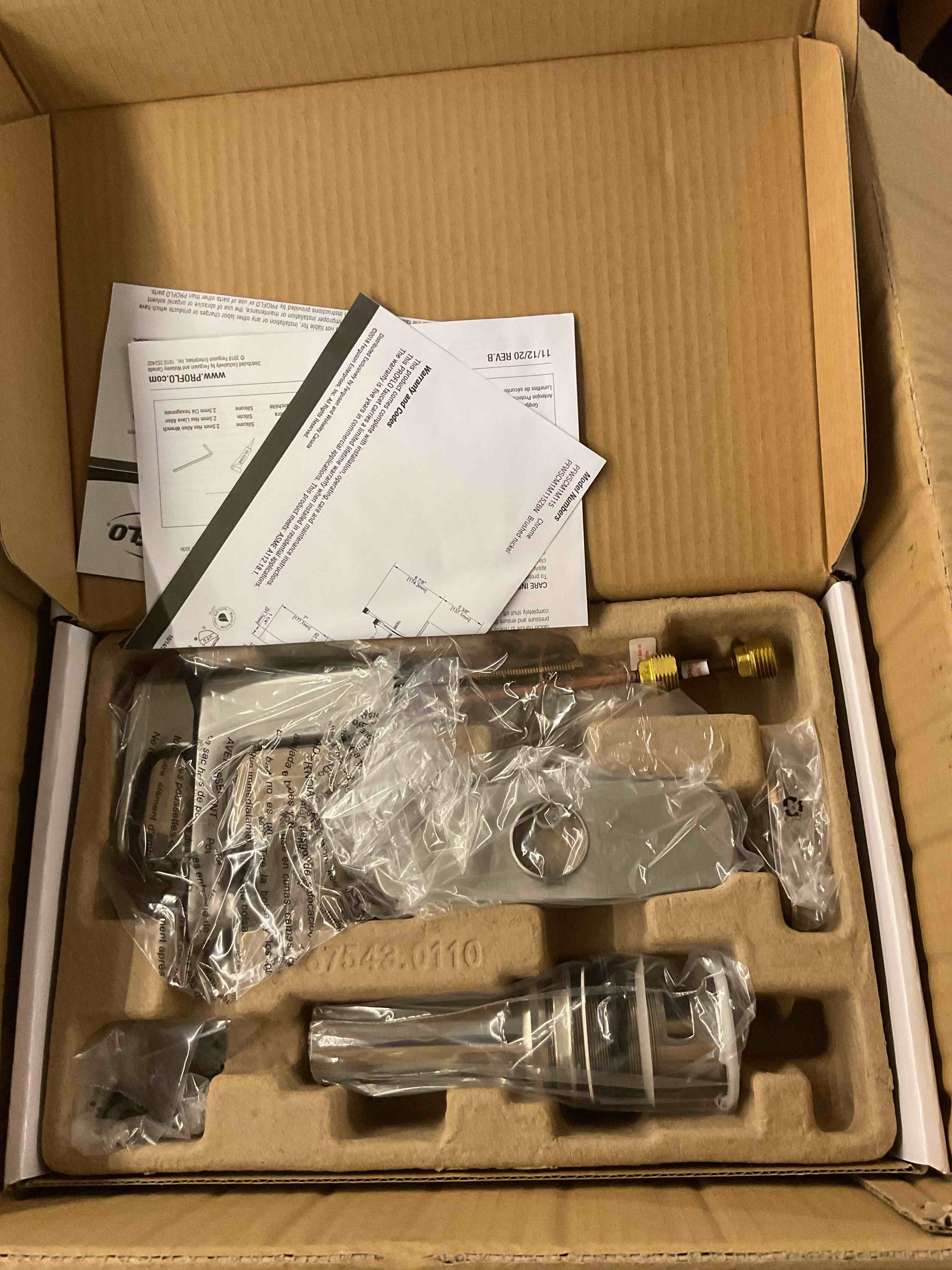Condition photo showing New/Like New for Moen Laris Chrome One-Handle Single Hole Modern Bathroom Sink Faucet with Optional Deckplate and Spring Loaded Drain Assembly, 84014