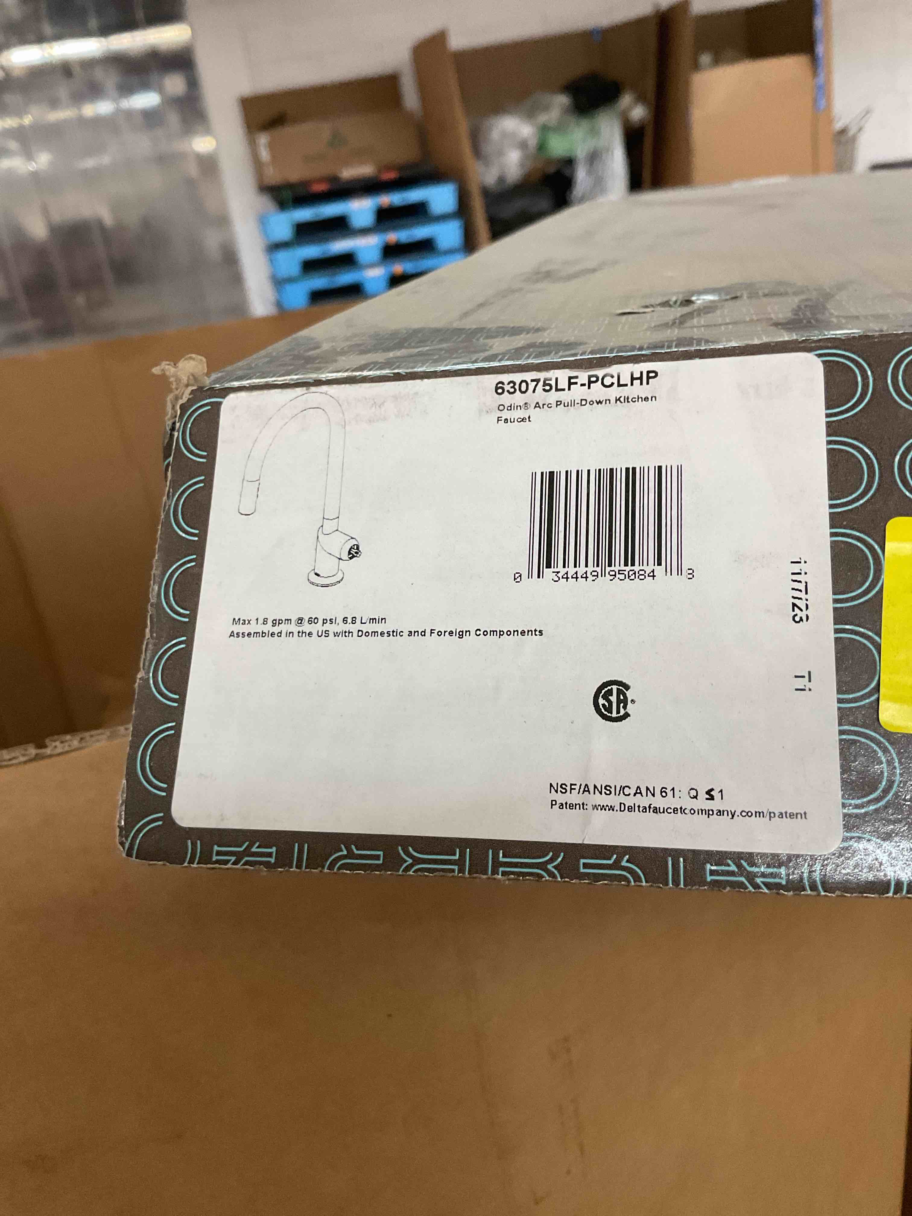 moen adler chrome one-handle high arc kitchen sink faucet with power clean, modern kitchen faucet with pull down sprayer, 87233