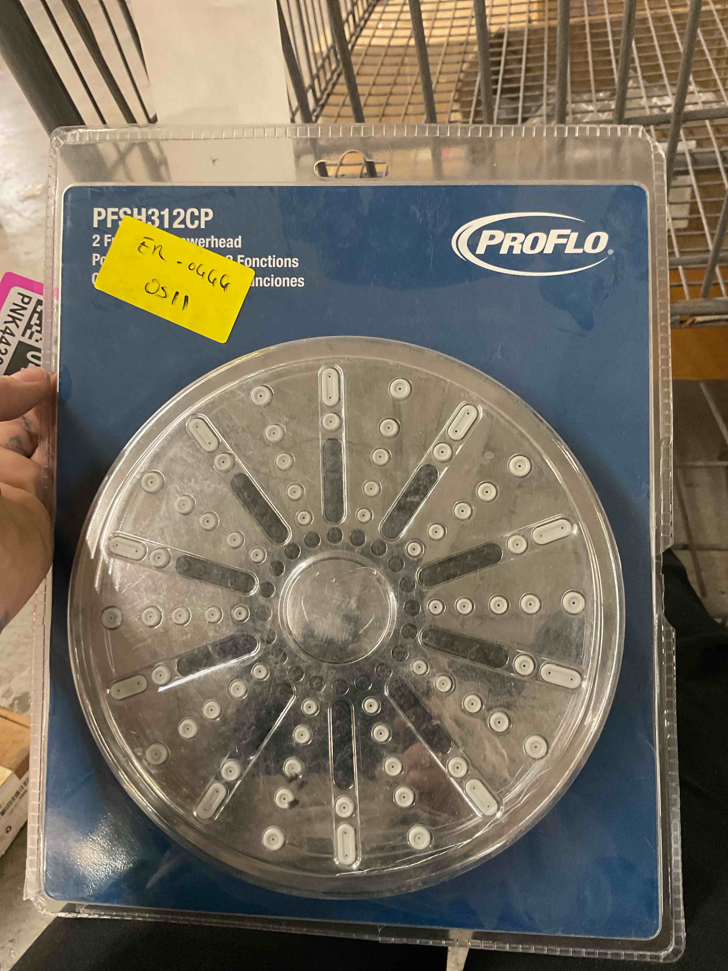 proflo pfsh312 1.8 gpm multi function shower head - chrome