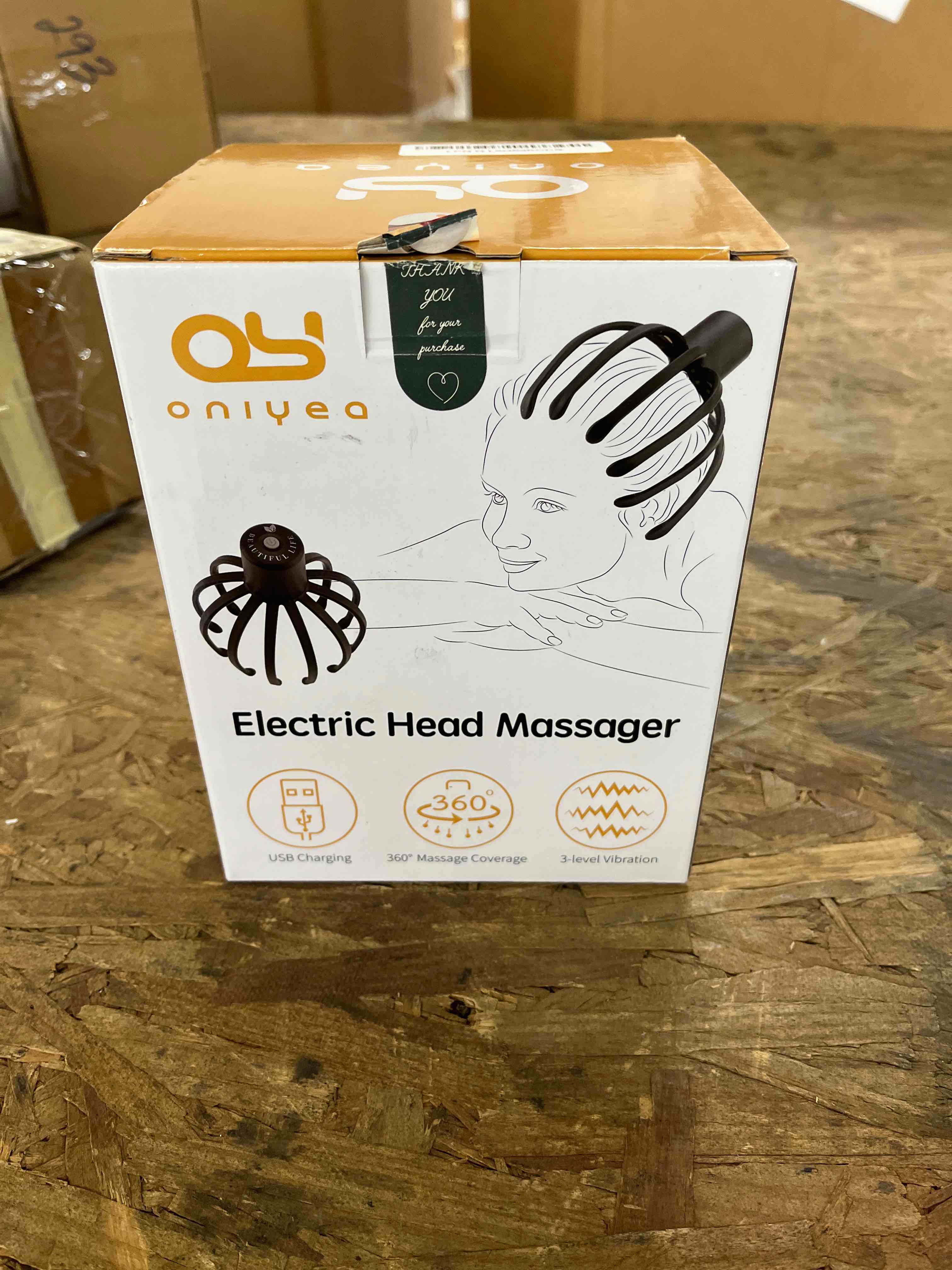 Condition photo showing Good Condition for Electric Scalp Massager with 3 Modes, 360 Degree Head Massager, Cordless Portable Head Scratcher for Stress Relax