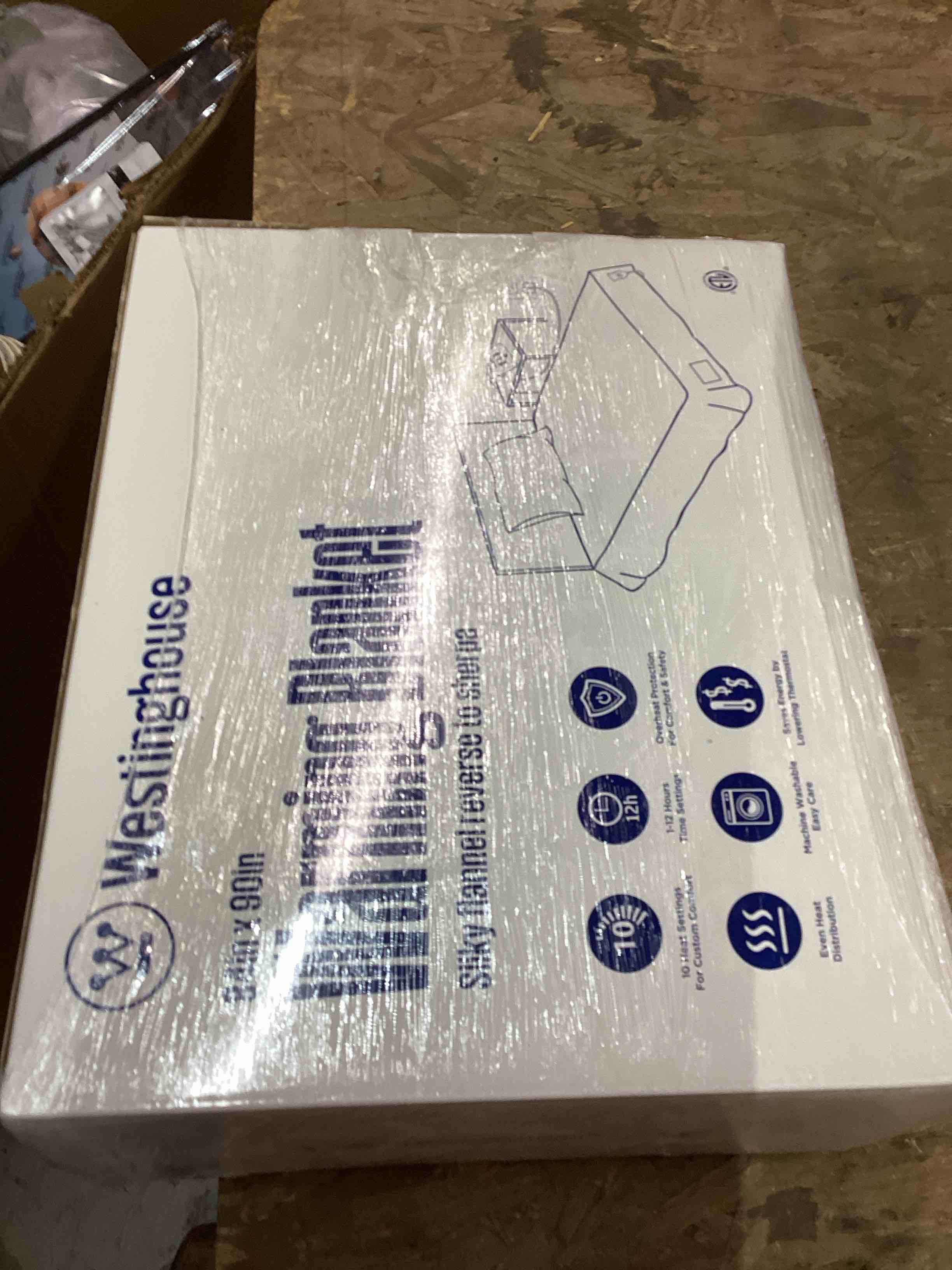 Condition photo showing Good Condition for Westinghouse Electric Blanket Queen, Heated Blanket Queen Size with 10 Heating Levels and 1 to 12 Hours Heating Time Settings, Flannel to Sherpa Reversible, Machine Washable (84" x 90", Beige) Beige Queen 84"x90"