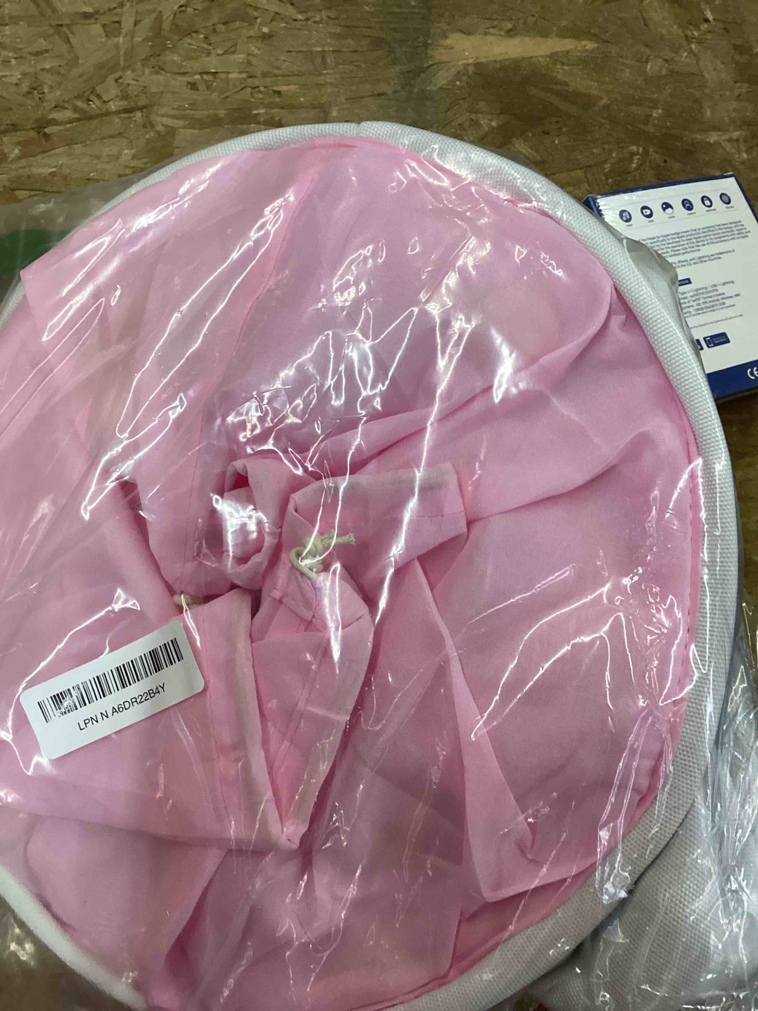 Condition photo showing Good Condition for INough Laundry Baskets Kids Laundry Hamper, Pink Baby Hamper Elephant Basket Large Collapsible Kids Hamper with Handles Waterproof Round Linen Storage Basket for Toddler/Girls (Pink Elephant) PinkElephant