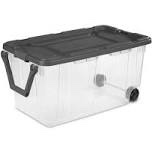 160 qt wheeled storage box 2 pc