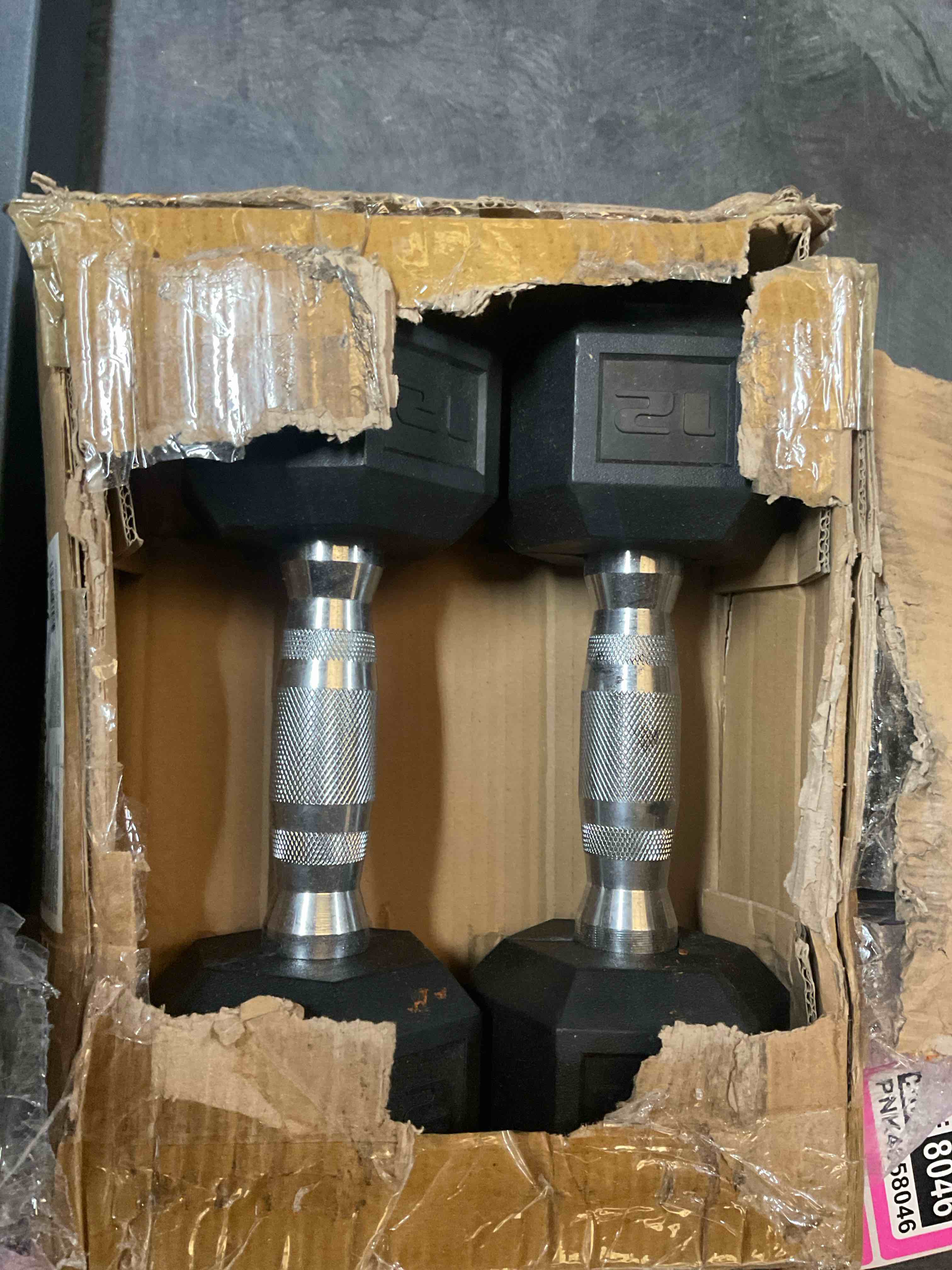 2 pcs 12 lb dumbbell 