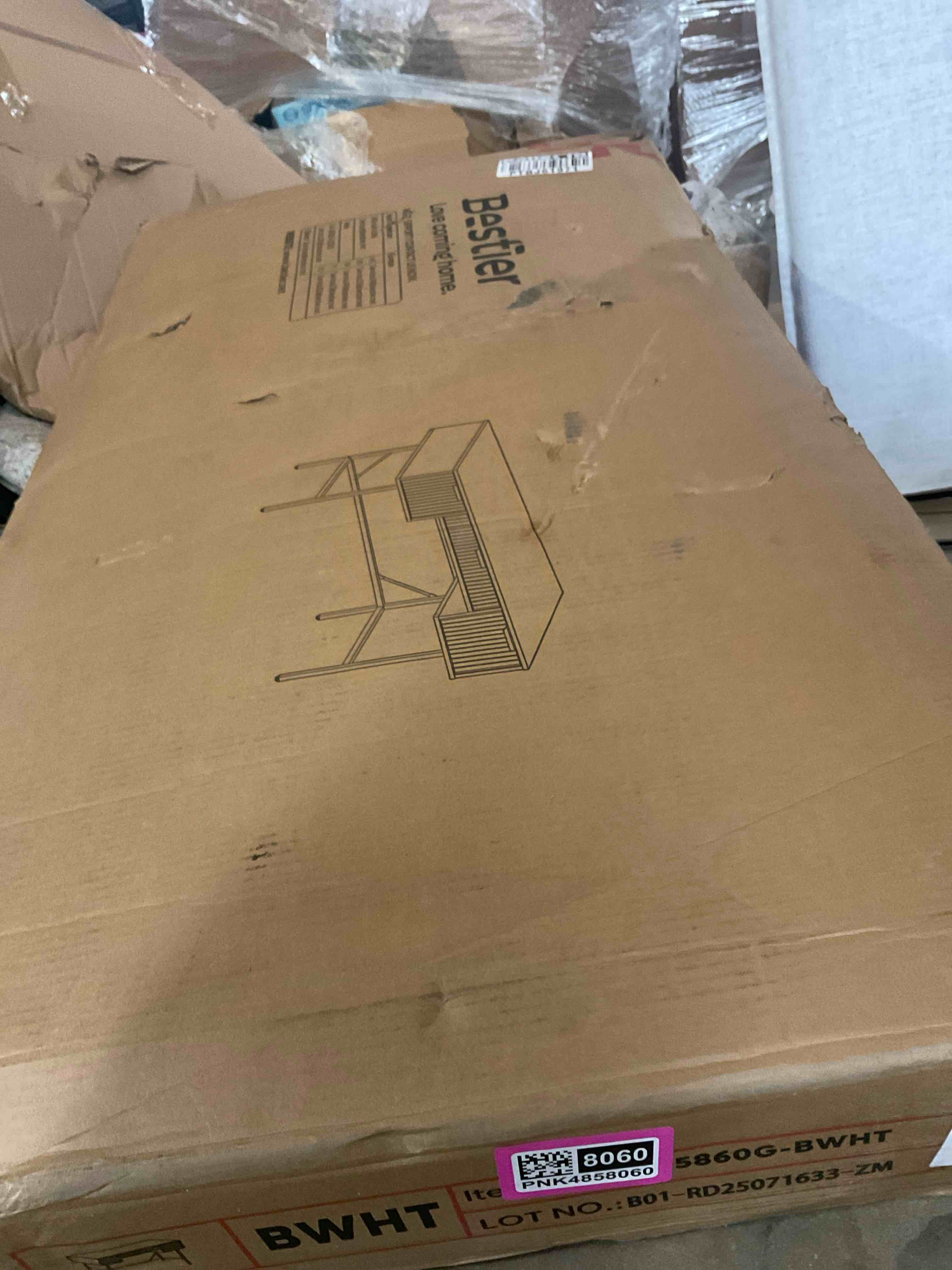 Condition photo showing Good Condition for h105860g -bwht bestier desk