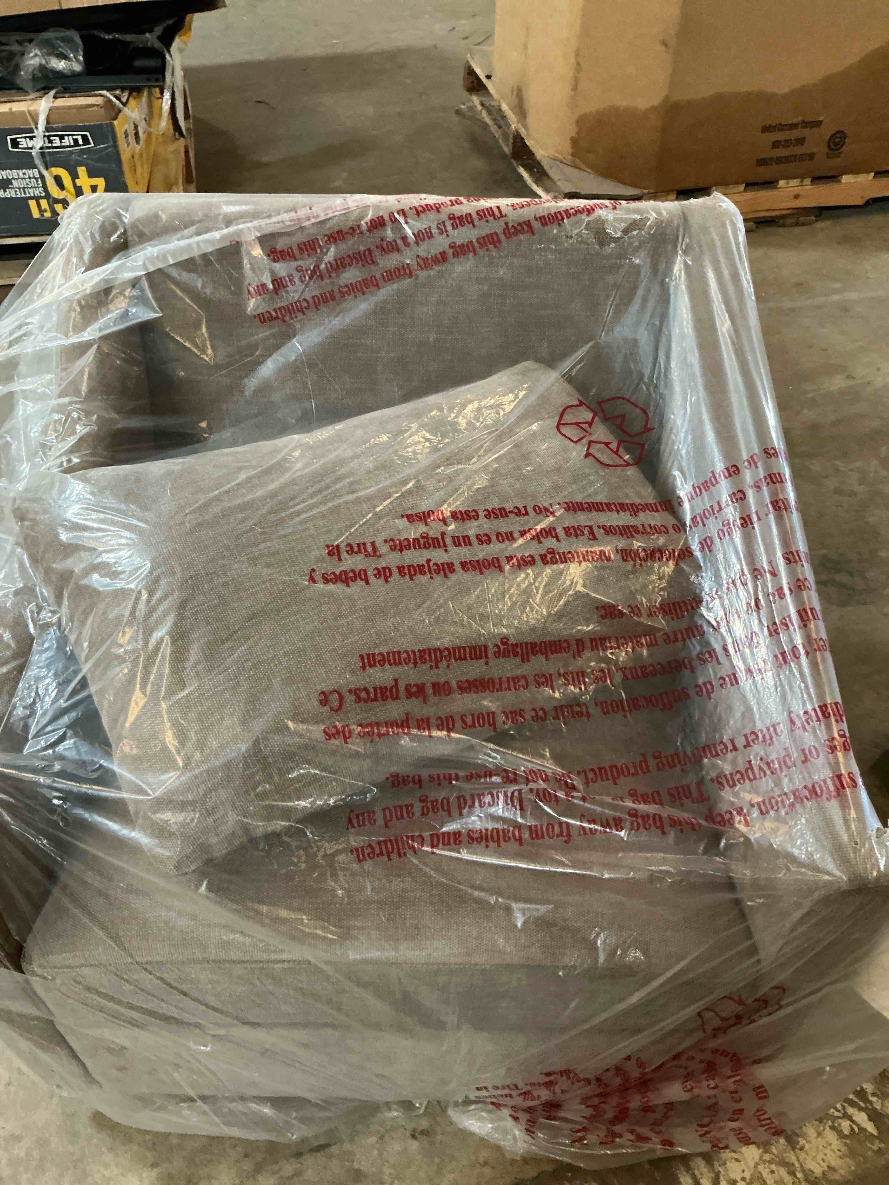 Condition photo showing Good Condition for my texas house brown swivel accent chair 